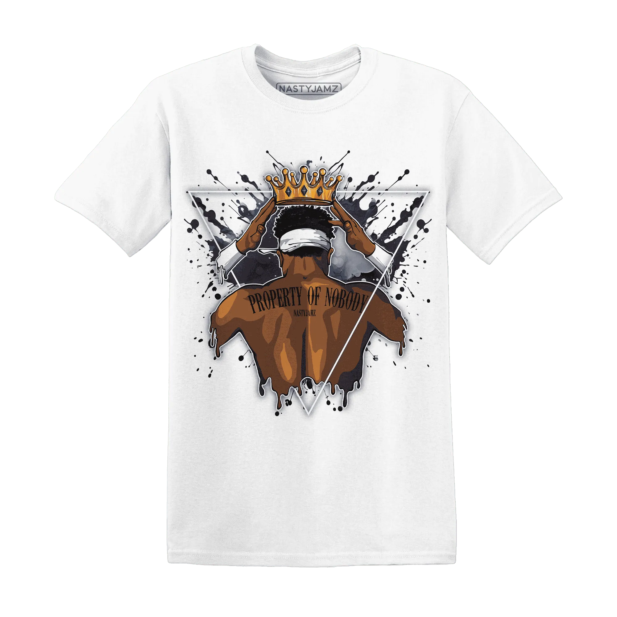 White-Navy-6s-T-Shirt-Match-Property-Of-Nobody