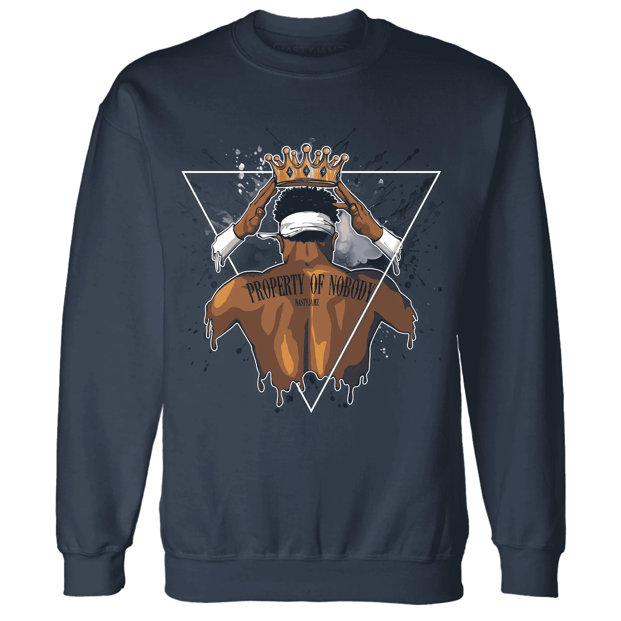 White-Navy-6s-Sweatshirt-Match-Property-Of-Nobody