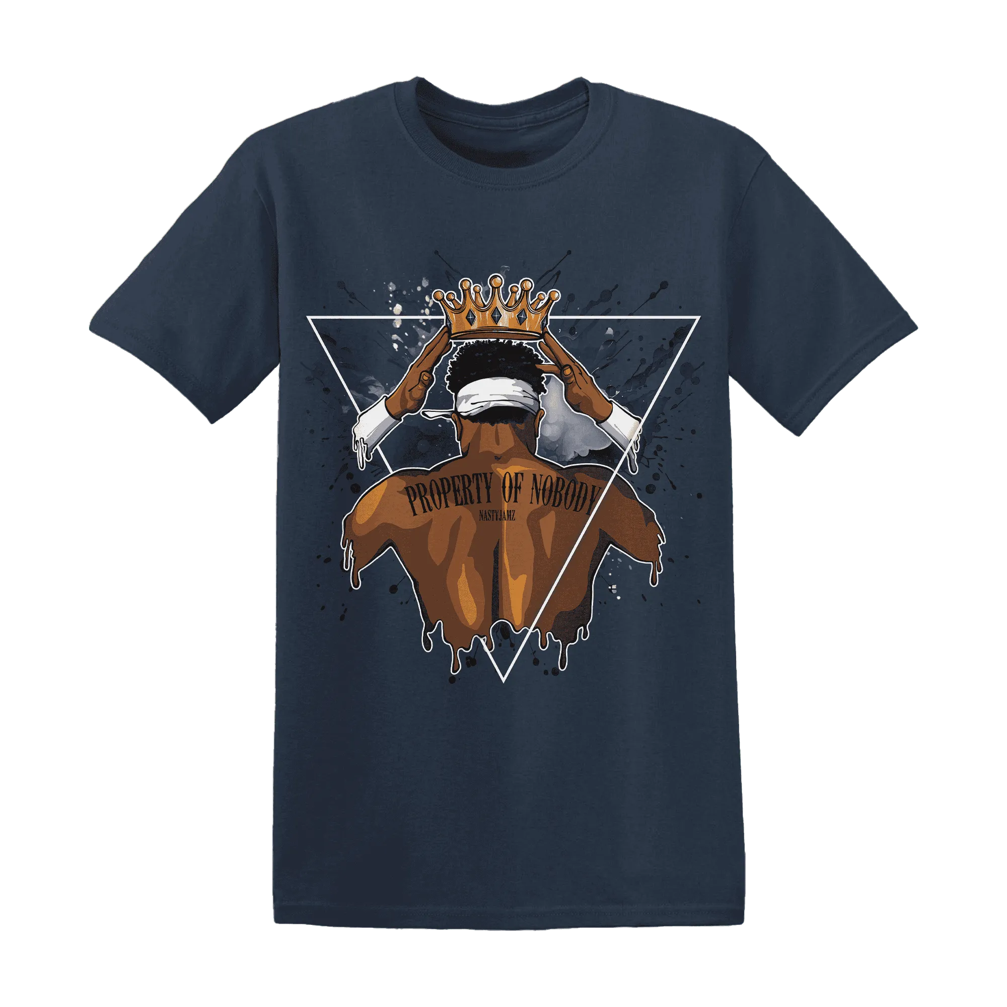 White-Navy-6s-T-Shirt-Match-Property-Of-Nobody