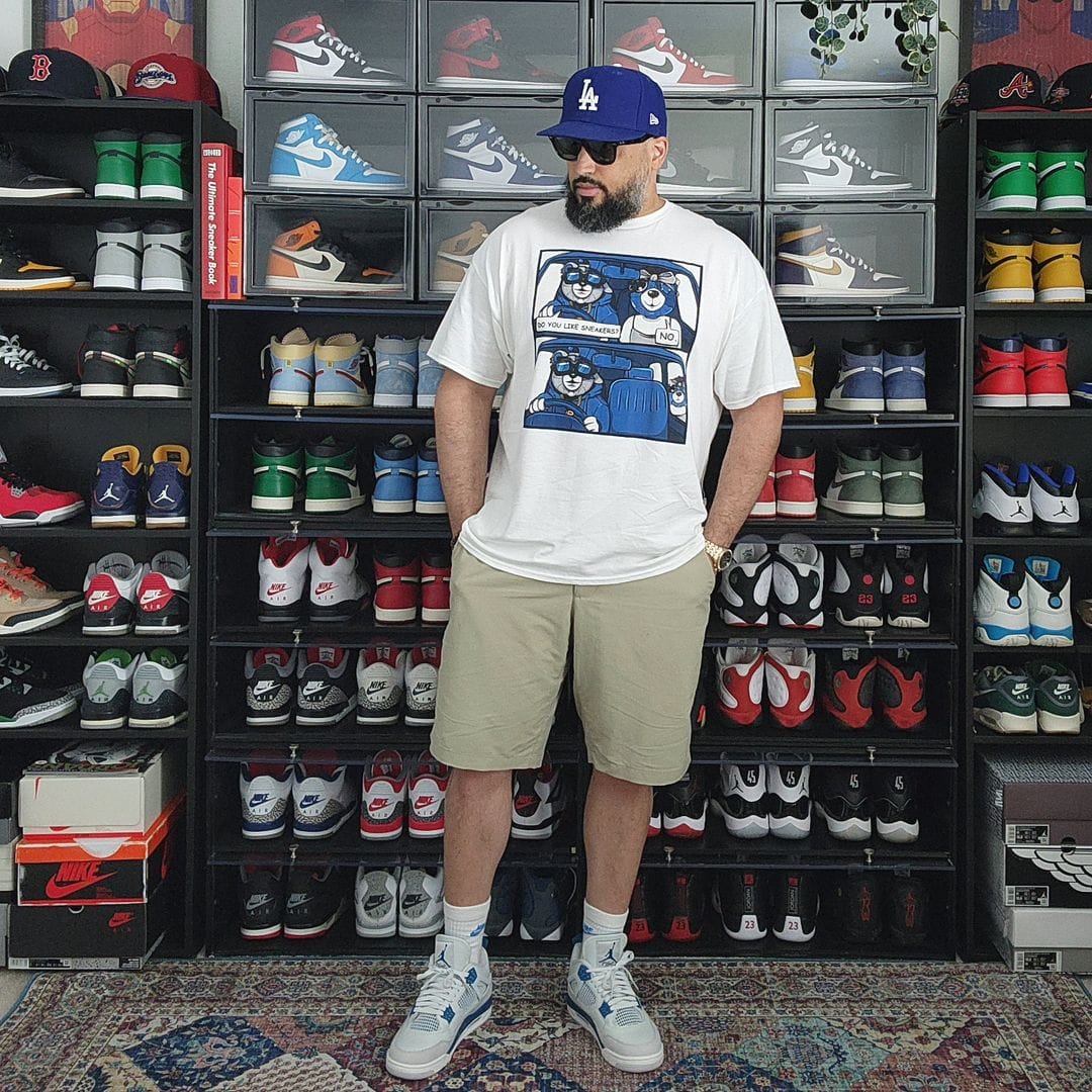 NastyJamz Industrial Blue 4s T-Shirt Match Bye Her