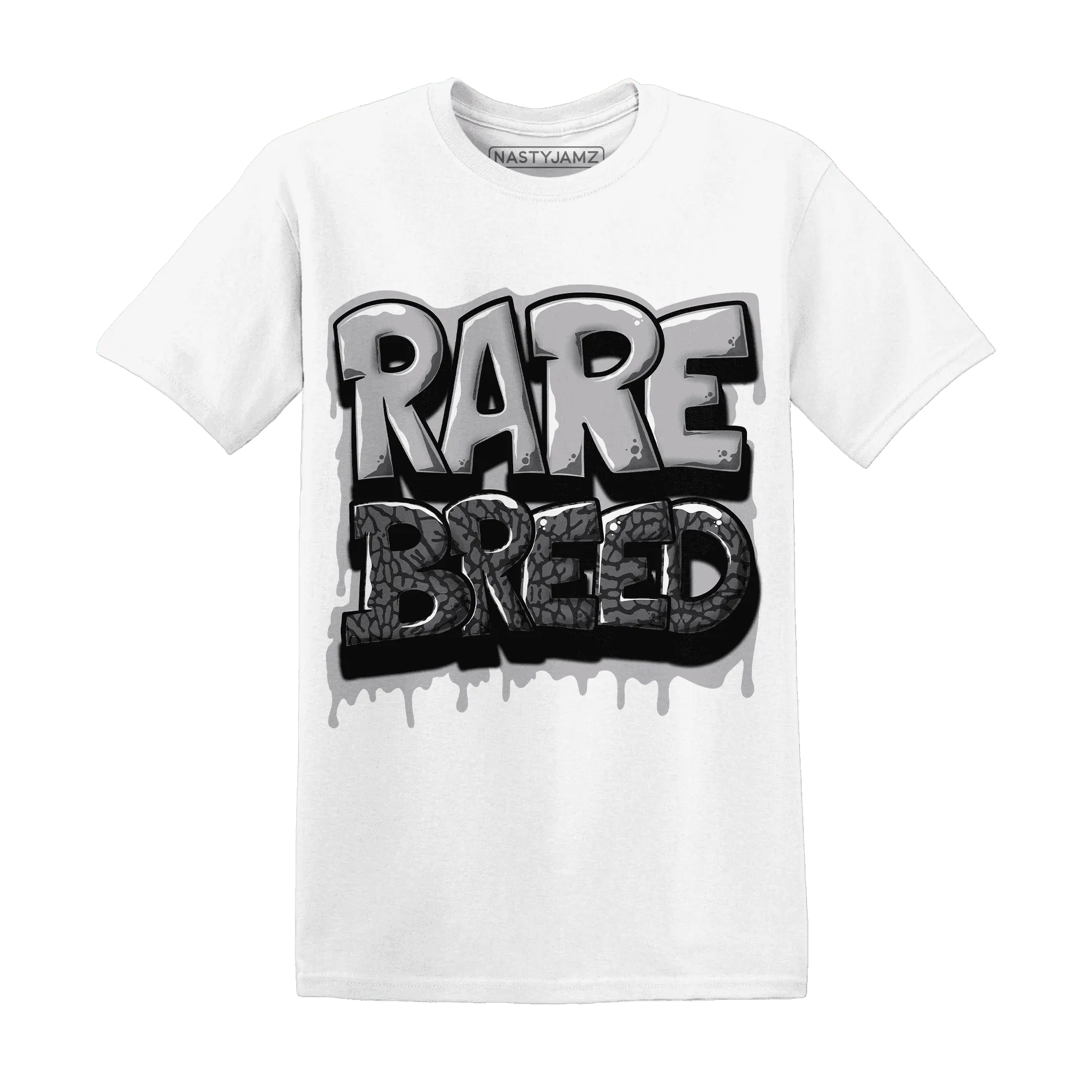 Cement-Grey-3s-T-Shirt-Match-Rare-Breed