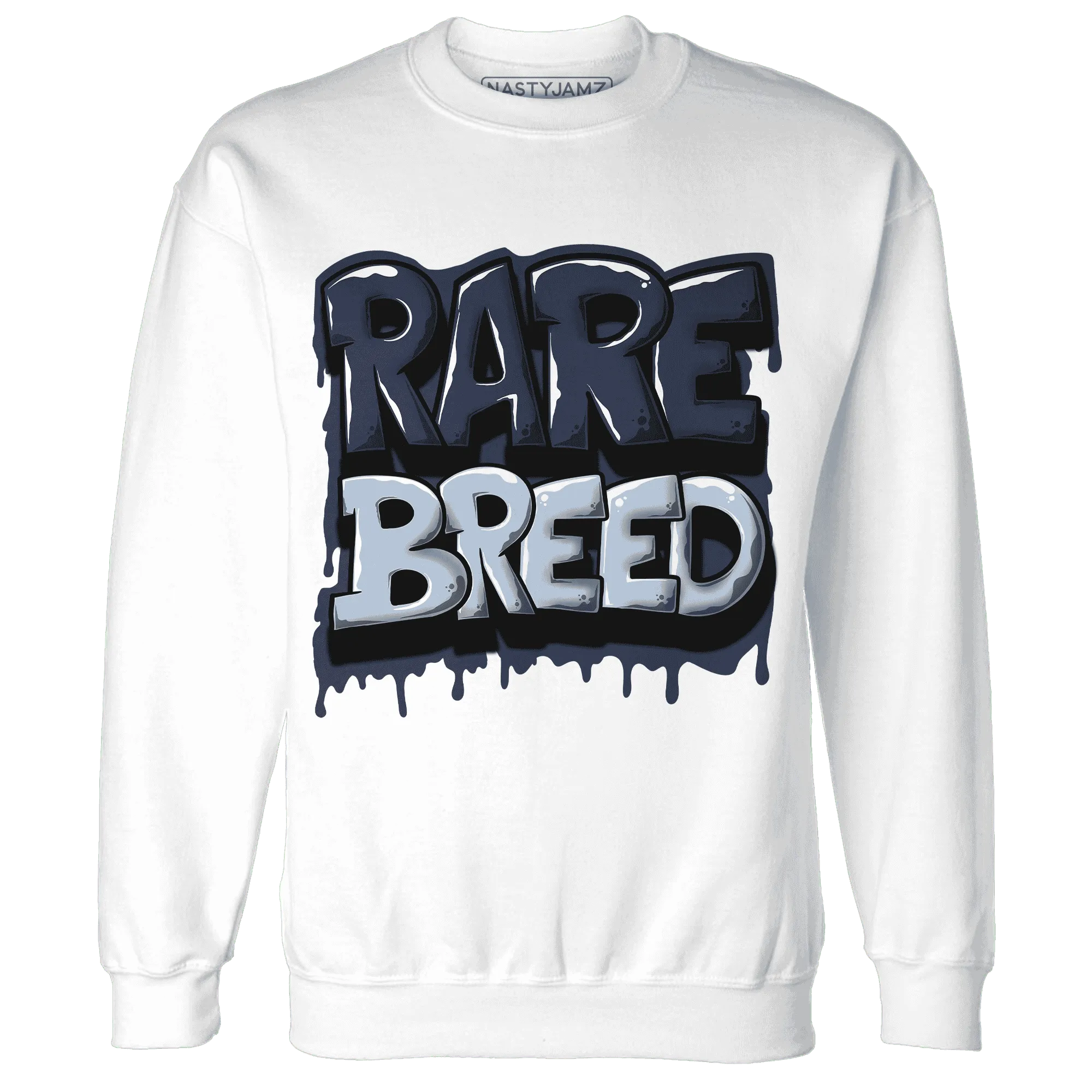 White-Navy-6s-Sweatshirt-Match-Rare-Breed