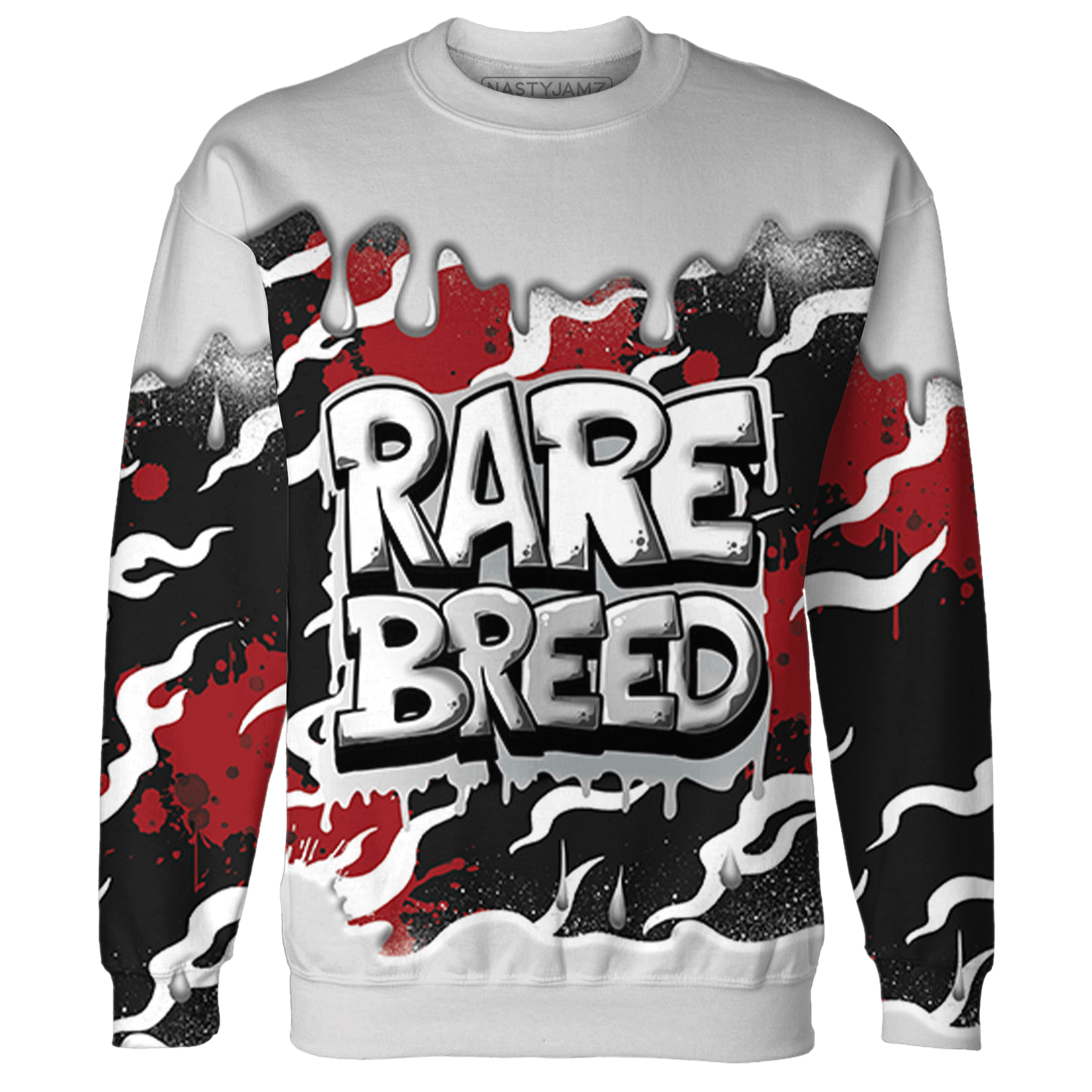Retro Red Taxi 12s Sweatshirt Match Rare Breed 3D All-Over Print Drippin - NastyJamz