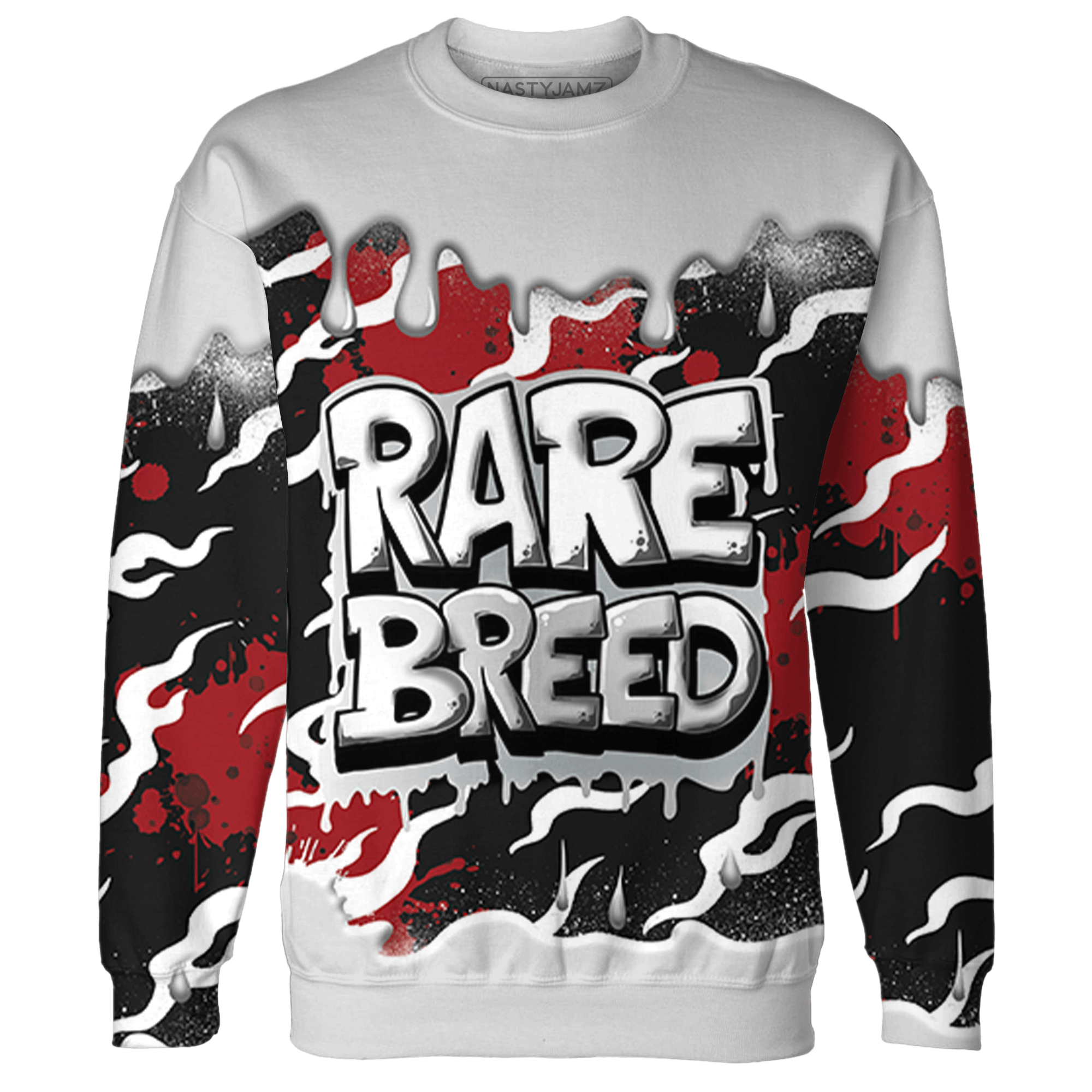 Retro Red Taxi 12s Sweatshirt Match Rare Breed 3D All-Over Print Drippin - NastyJamz