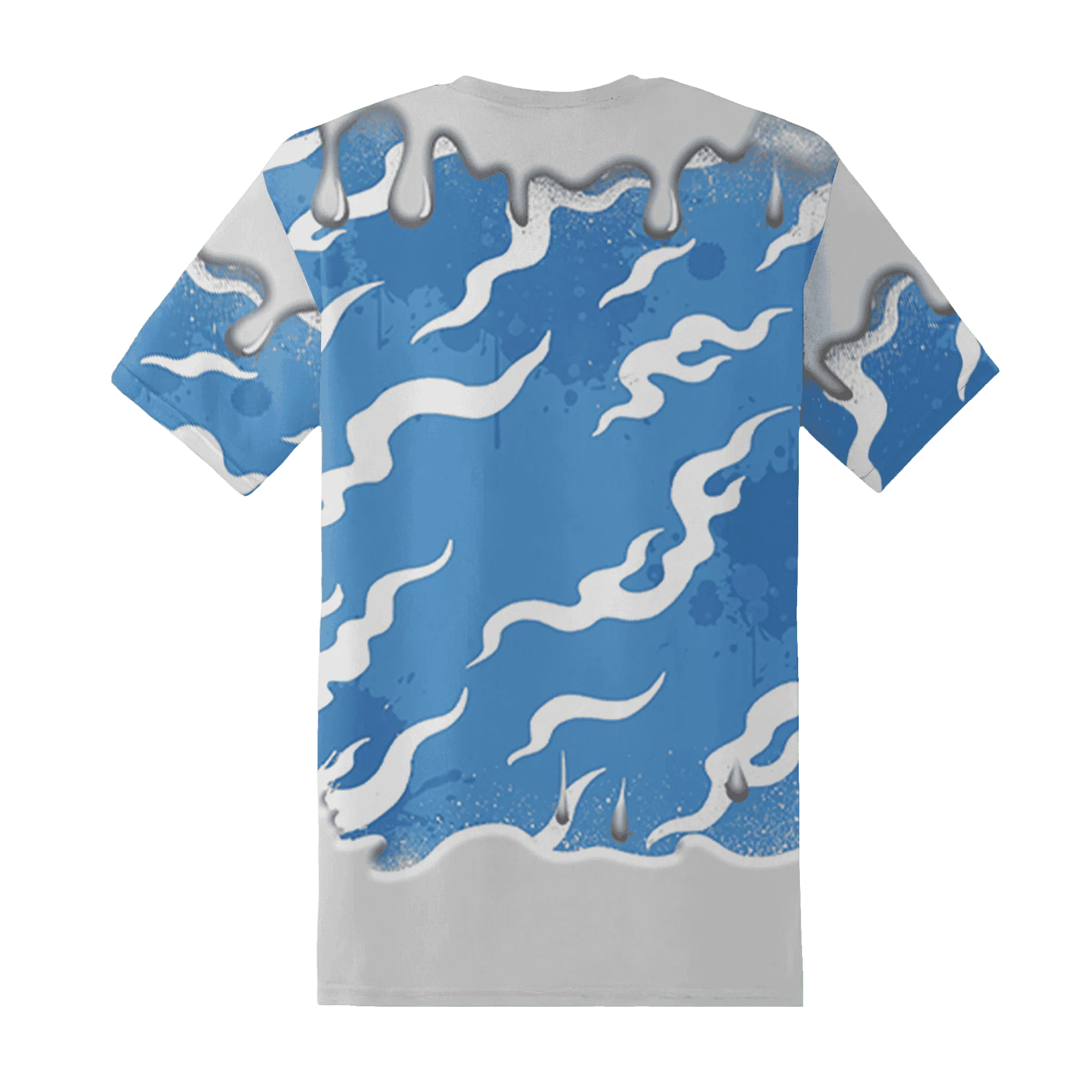 Carolina-Blue-Univercitii-17s-T-Shirt-Match-Rare-Breed-3D-Drippin
