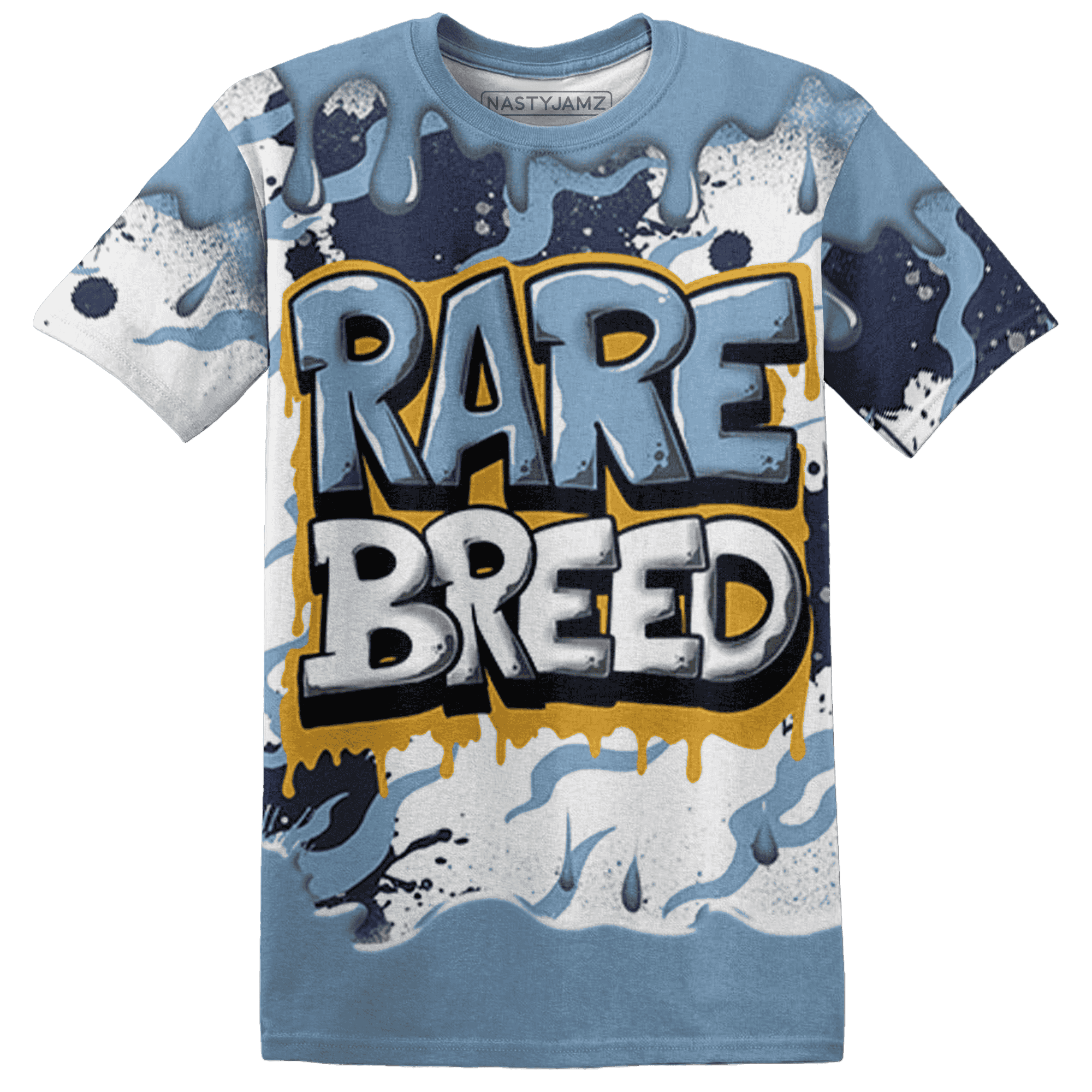 First In Flight 1s T Shirt Match Rare Breed 3D All-Over Print Drippin - NastyJamz