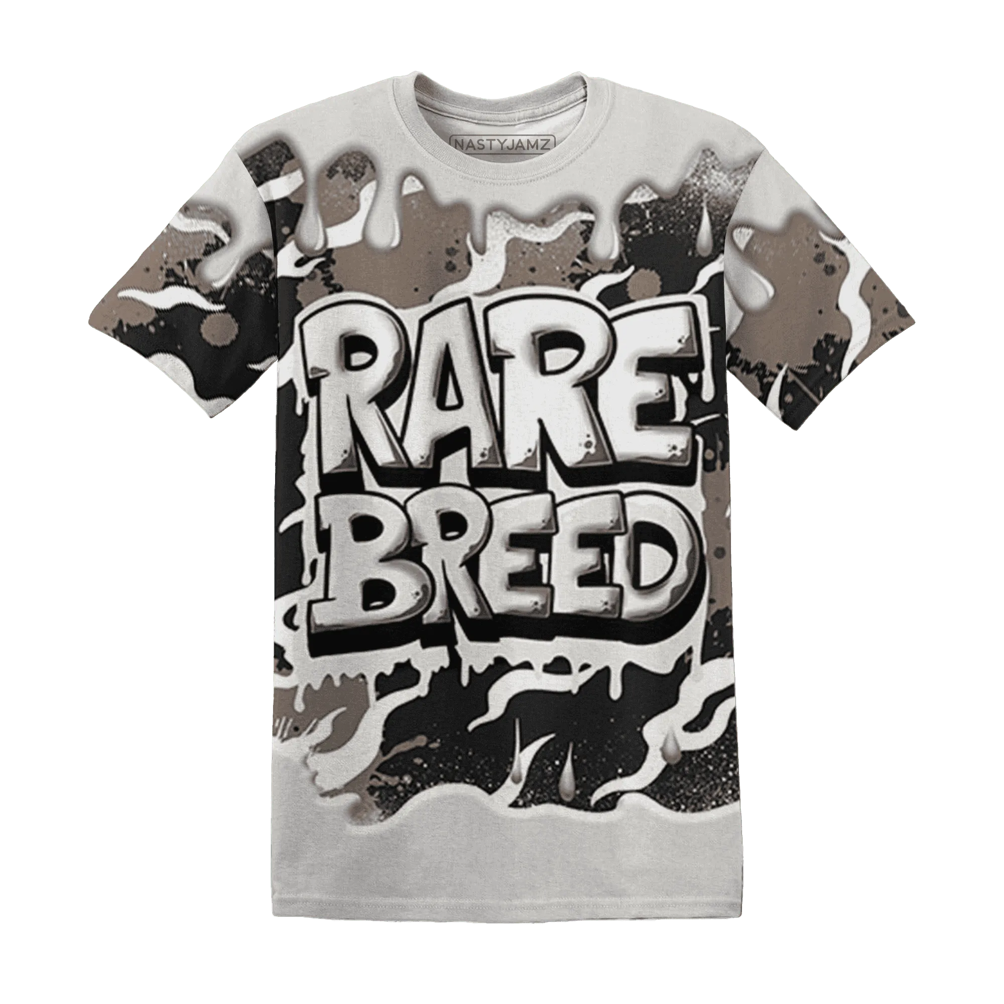 Low-Mocha-1s-T-Shirt-Match-Rare-Breed-3D-Drippin