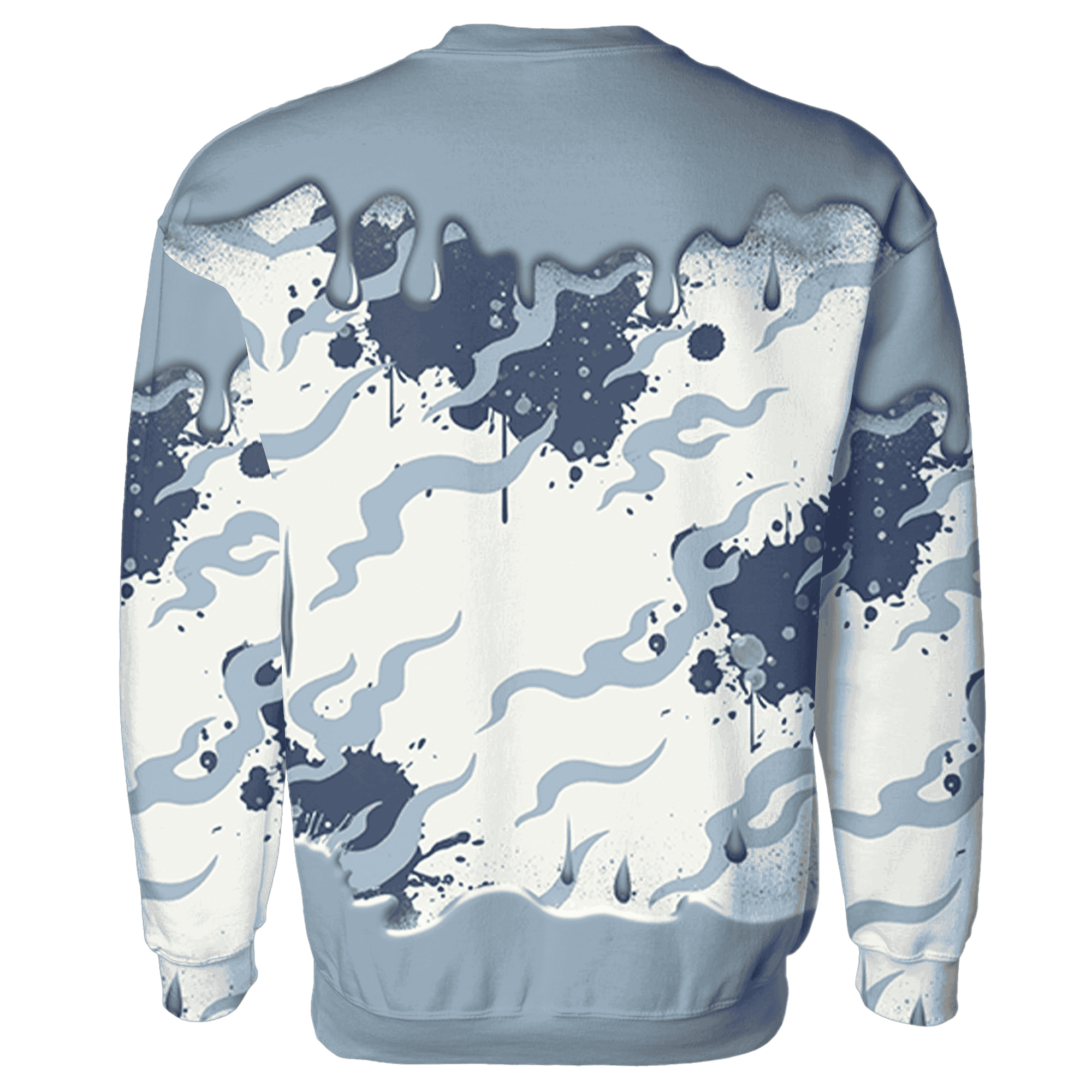 Mid Diffused Blue Grey 1s Sweatshirt Match Rare Breed 3D All-Over Print Drippin - NastyJamz