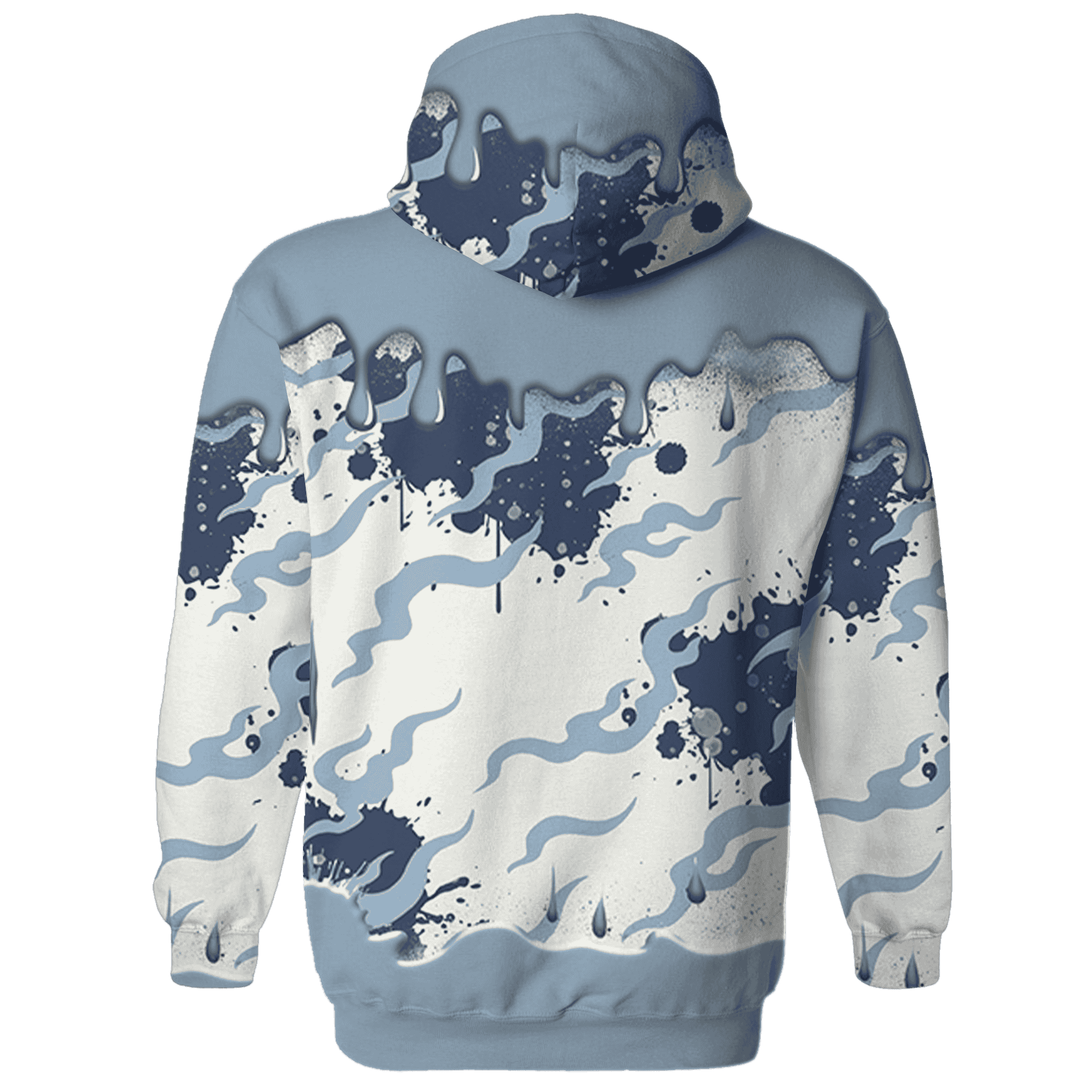 Mid Diffused Blue Grey 1s Hoodie Match Rare Breed 3D All-Over Print Drippin - NastyJamz