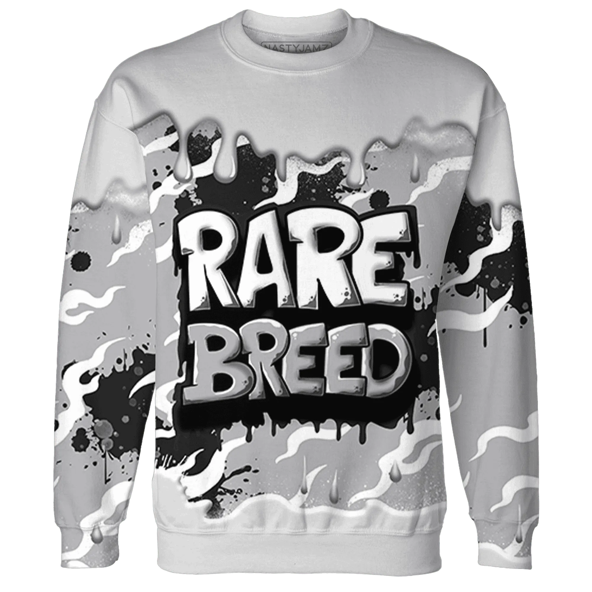 Wolf-Grey-1s-Sweatshirt-Match-Rare-Breed-3D-Drippin