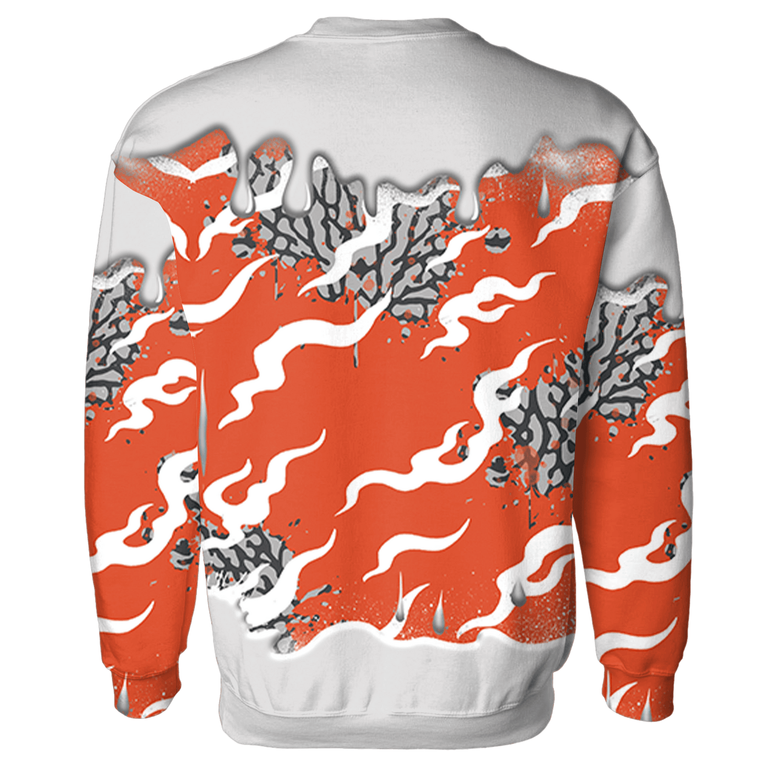 Georgia Peach 3s Sweatshirt Match Rare Breed 3D All-Over Print Drippin - NastyJamz