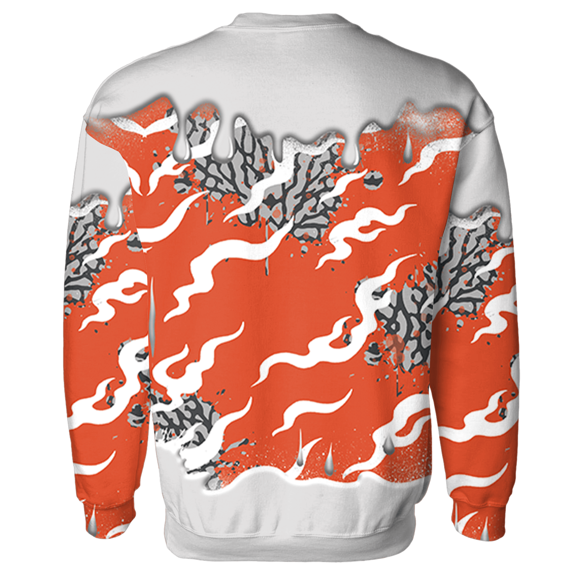 Georgia Peach 3s Sweatshirt Match Rare Breed 3D All-Over Print Drippin - NastyJamz