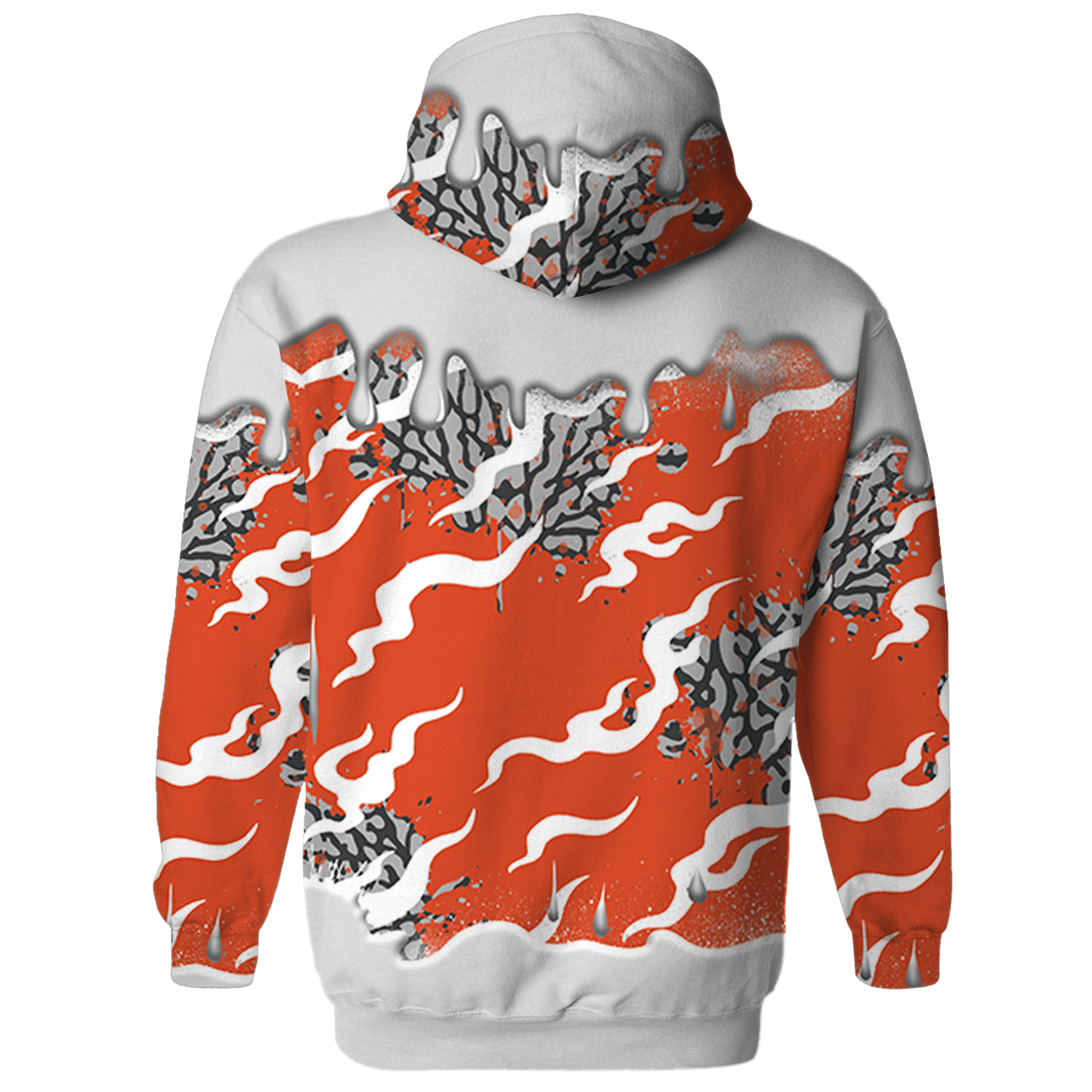 Georgia Peach 3s Hoodie Match Rare Breed 3D All-Over Print Drippin - NastyJamz