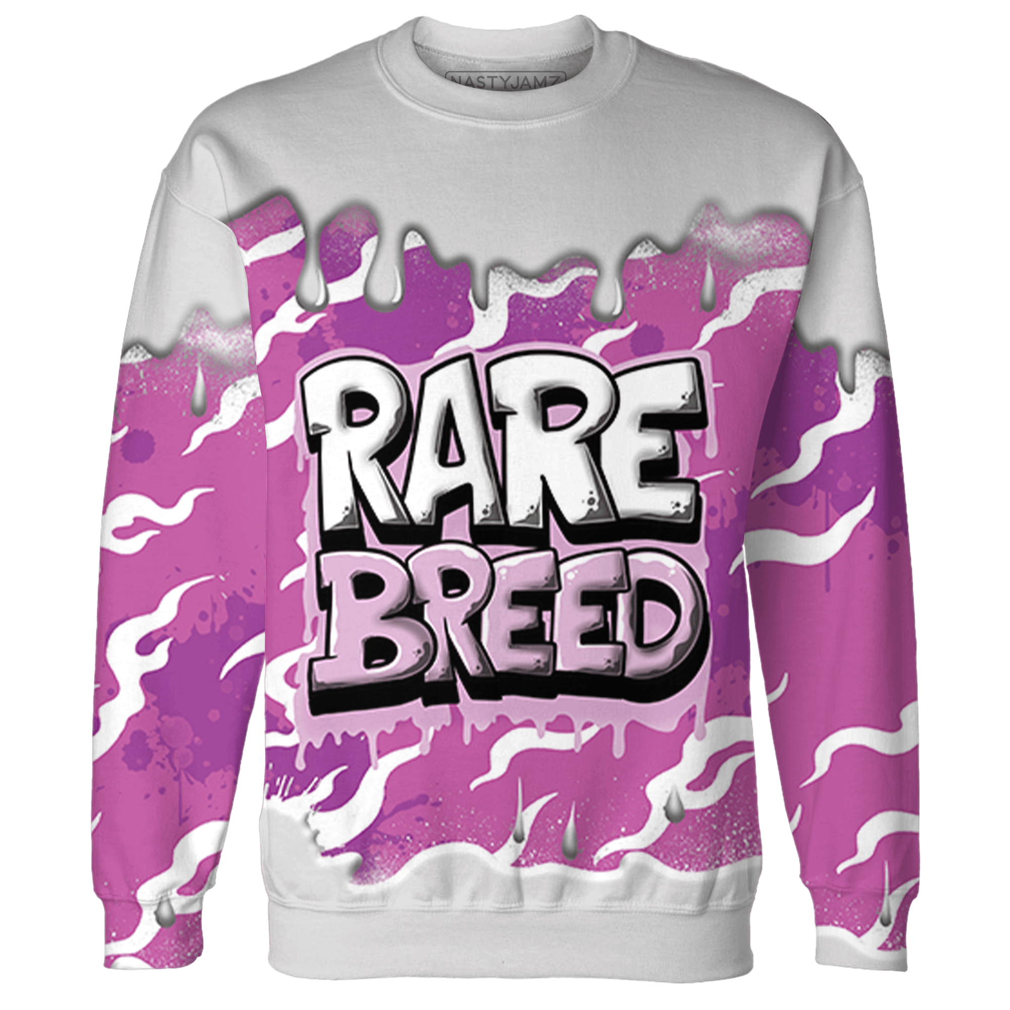 GS Hyper Violet 4s Sweatshirt Match Rare Breed 3D All-Over Print Drippin - NastyJamz
