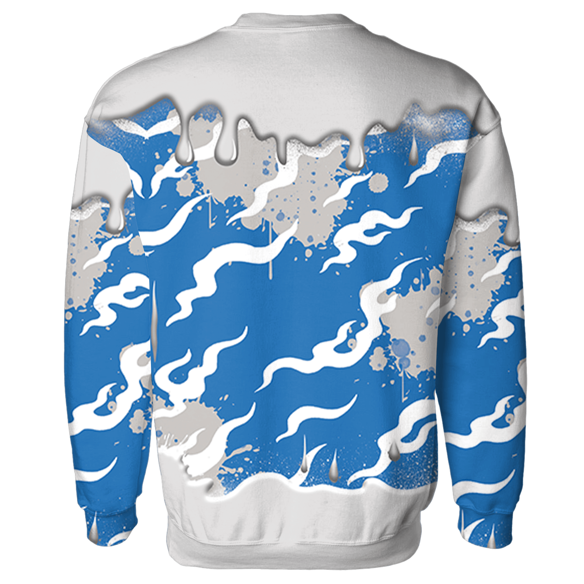 Industrial Blue 4s Sweatshirt Match Rare Breed 3D All-Over Print Drippin - NastyJamz