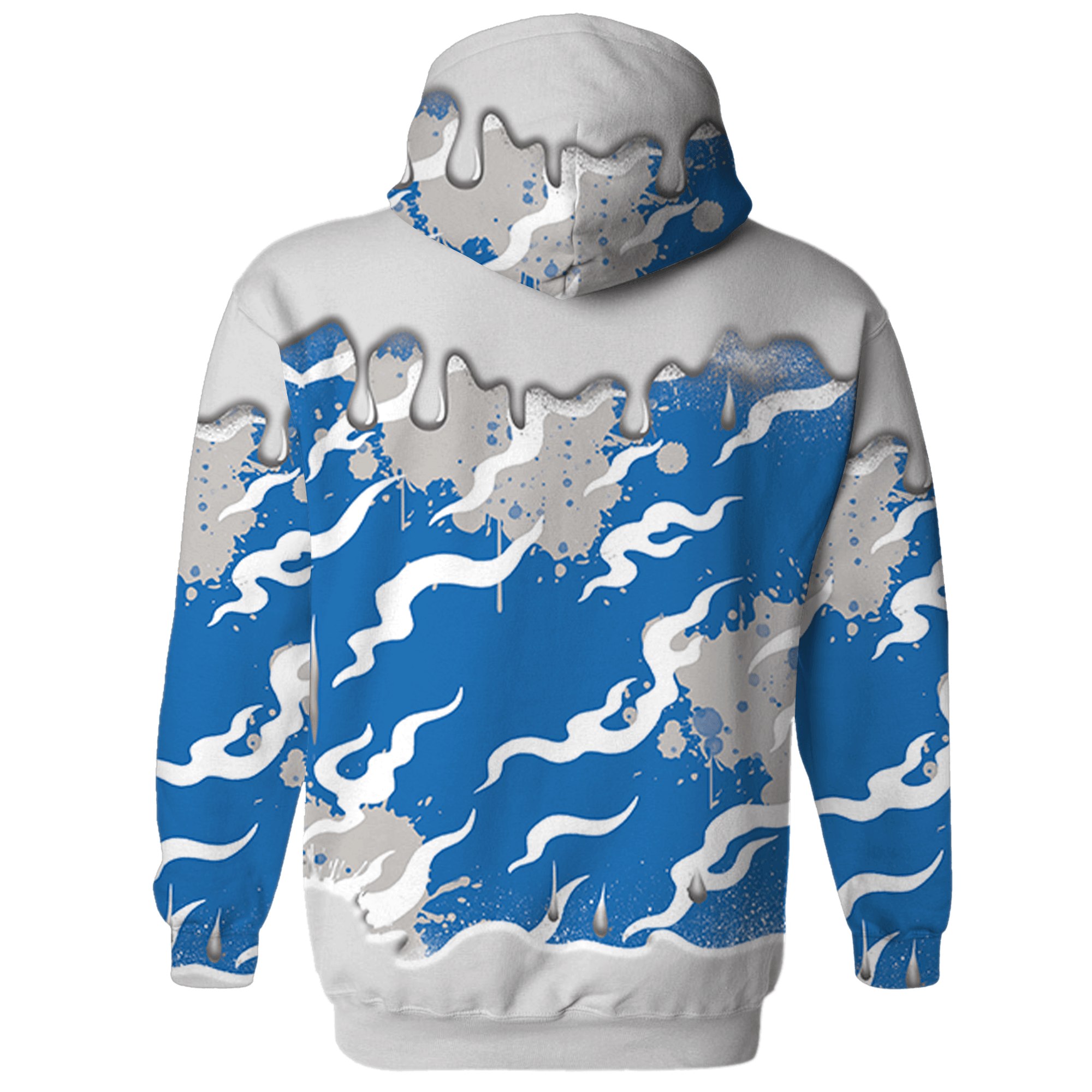 Industrial Blue 4s Hoodie Match Rare Breed 3D All-Over Print Drippin - NastyJamz