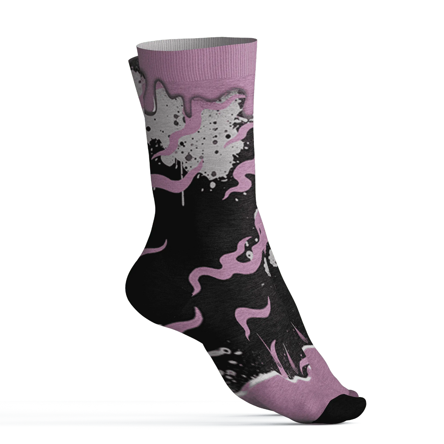 Orchid-Neutral-Grey-Black-White-4s-NastyJamz-Socks-Match-Rare-Breed-3D-Drippin