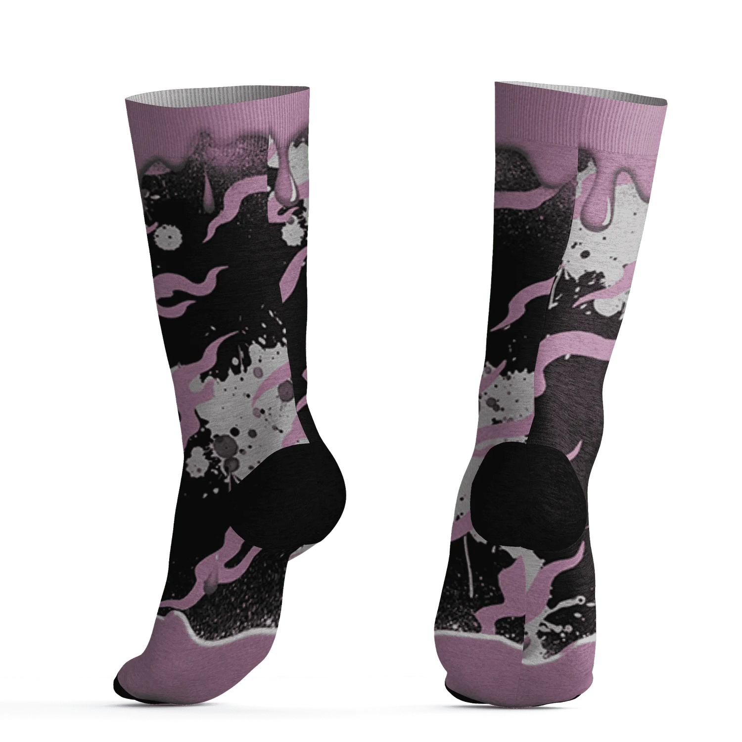 Orchid-Neutral-Grey-Black-White-4s-NastyJamz-Socks-Match-Rare-Breed-3D-Drippin