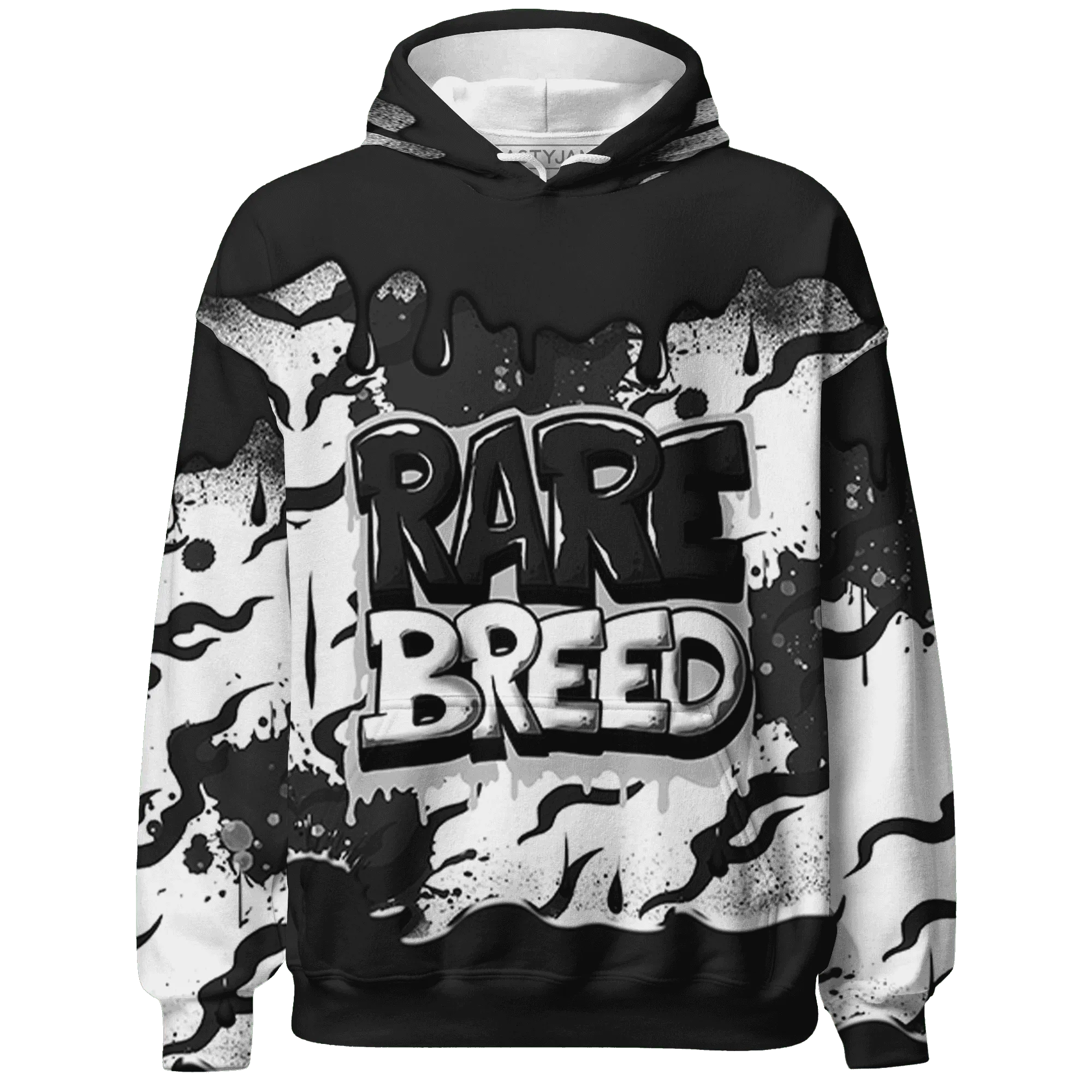 White-Thunder-4s-Hoodie-Match-Rare-Breed-3D-Drippin