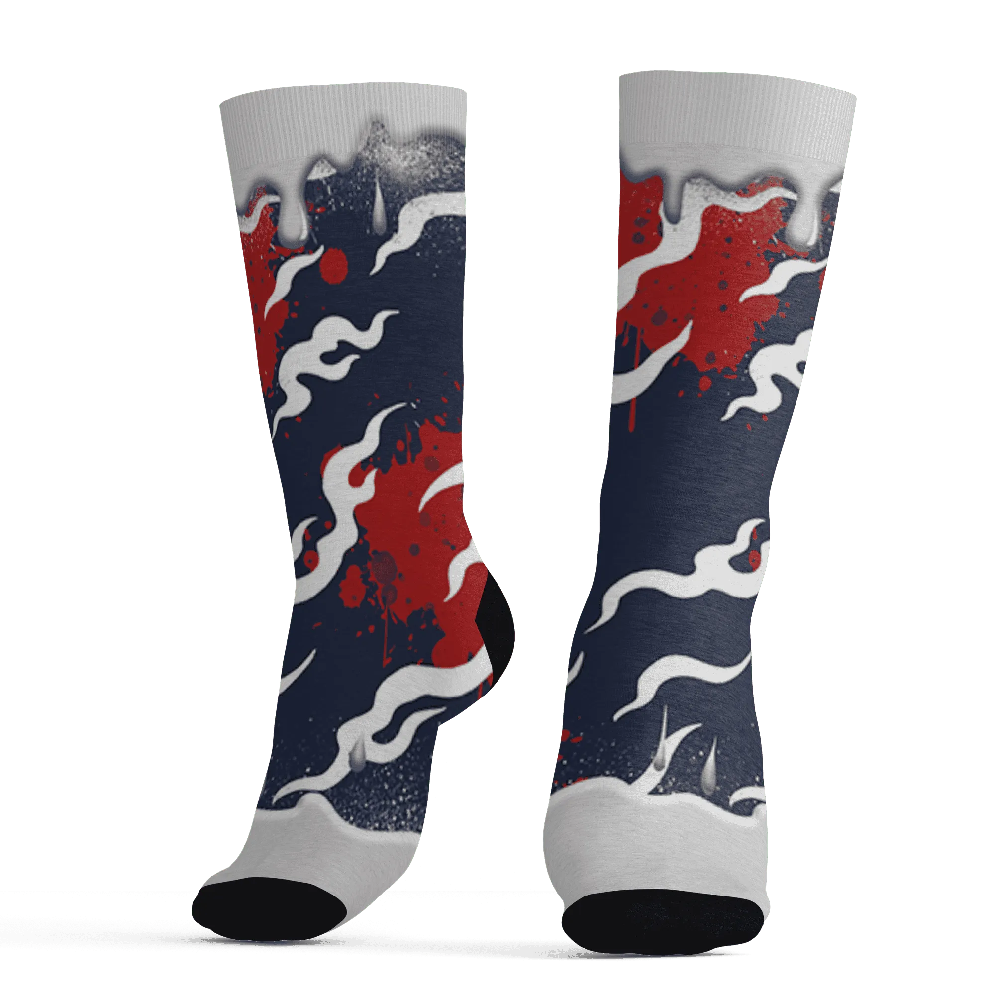 White-Navy-6s-Socks-Match-Rare-Breed-3D-Drippin