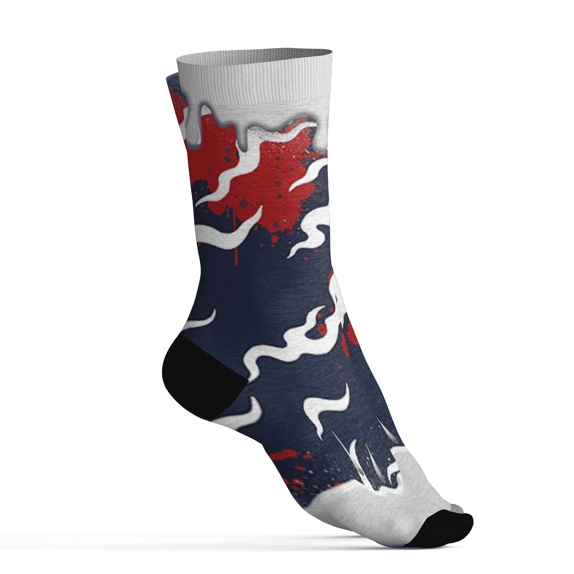 White-Navy-6s-Socks-Match-Rare-Breed-3D-Drippin