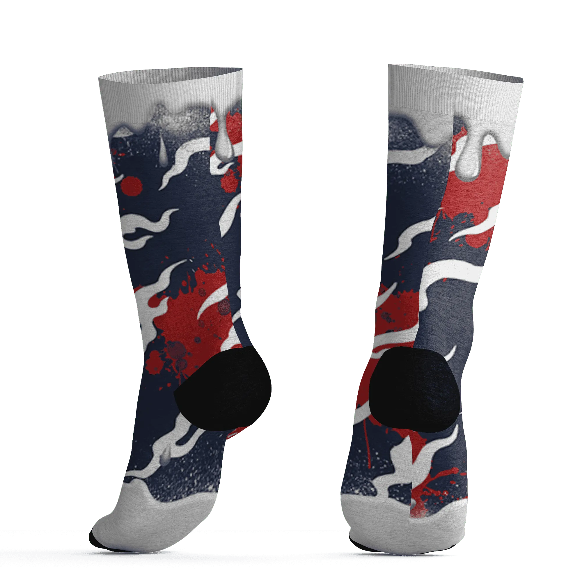White-Navy-6s-Socks-Match-Rare-Breed-3D-Drippin