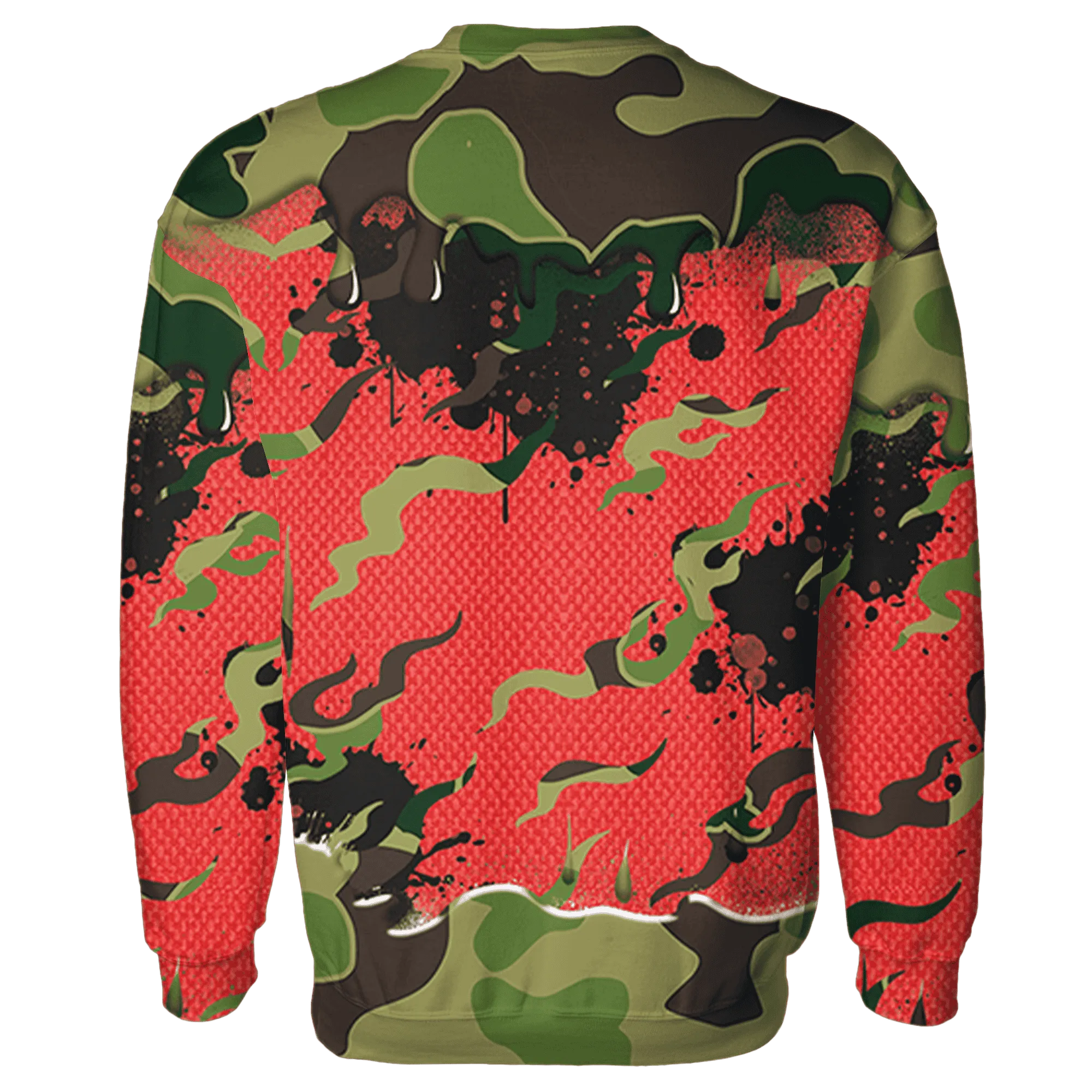 AM-90-Dark-Sage-Solar-Red-NastyJamz-Sweatshirt-Match-Rare-Breed-3D-Drippin