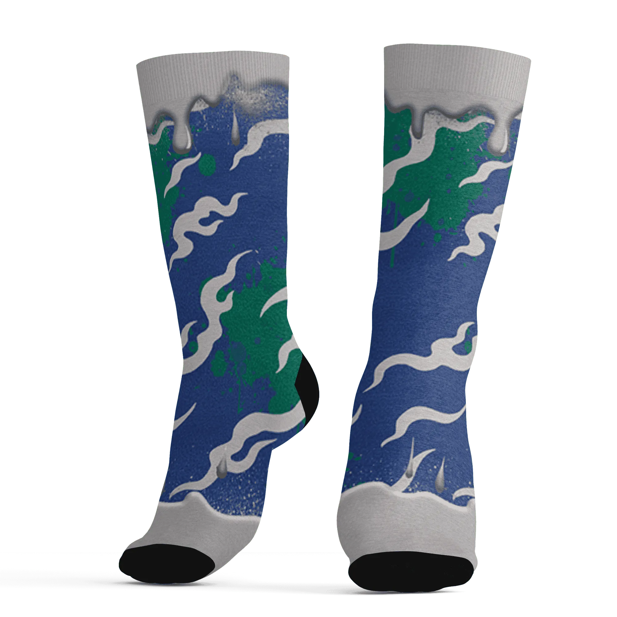 Dunk-Hyper-Royal-Malachite-NastyJamz-Socks-Match-Rare-Breed-3D-Drippin