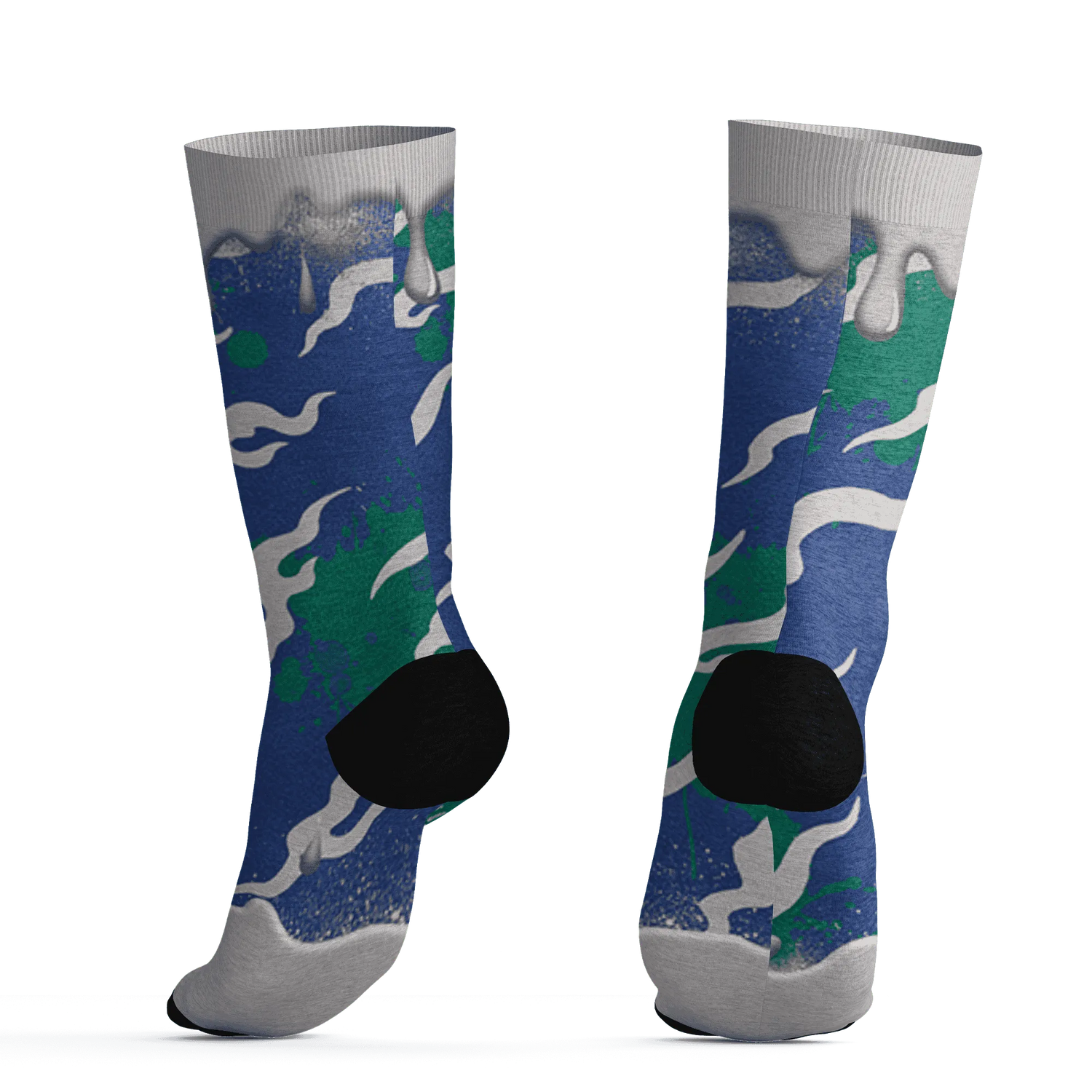 Dunk-Hyper-Royal-Malachite-NastyJamz-Socks-Match-Rare-Breed-3D-Drippin
