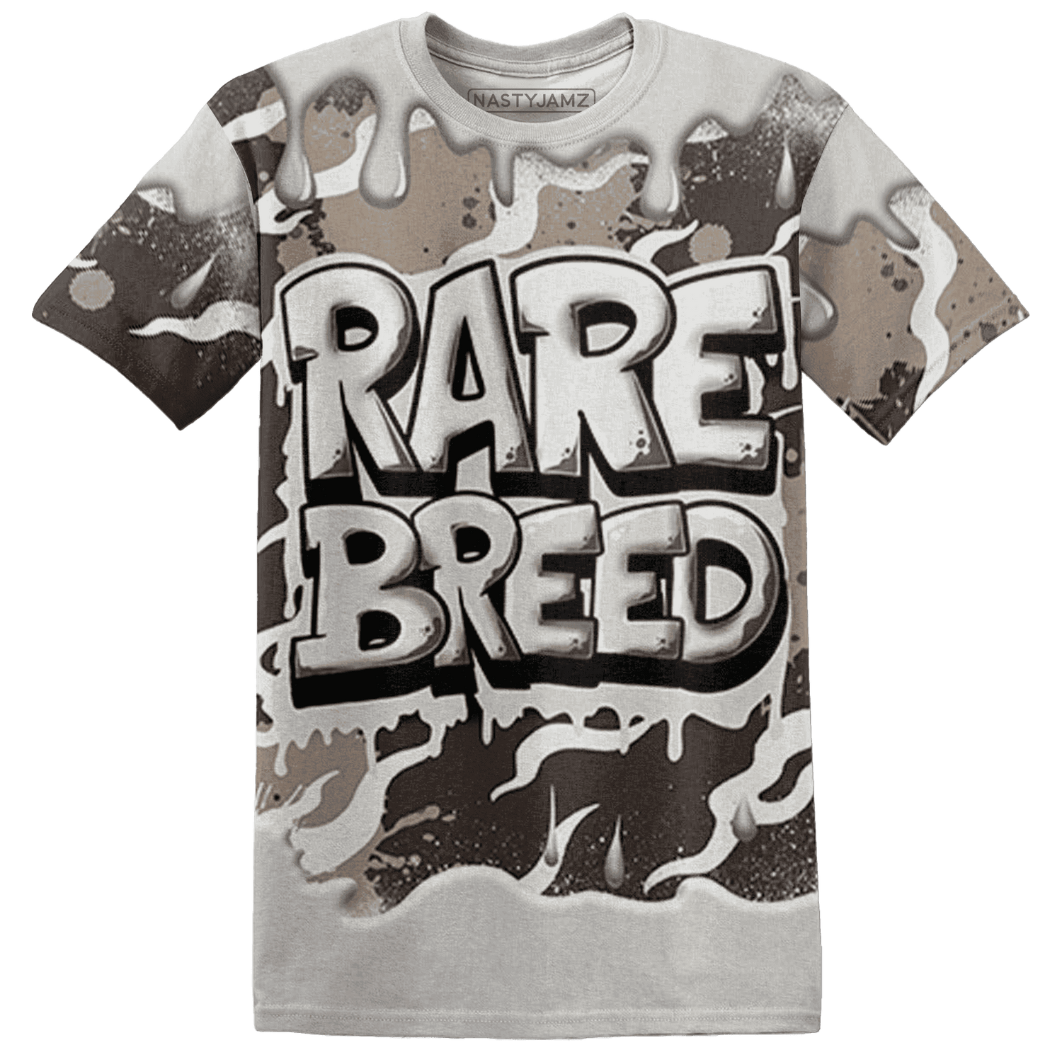 Dunk Low Baroque Brown T Shirt Match Rare Breed 3D All-Over Print Drippin - NastyJamz