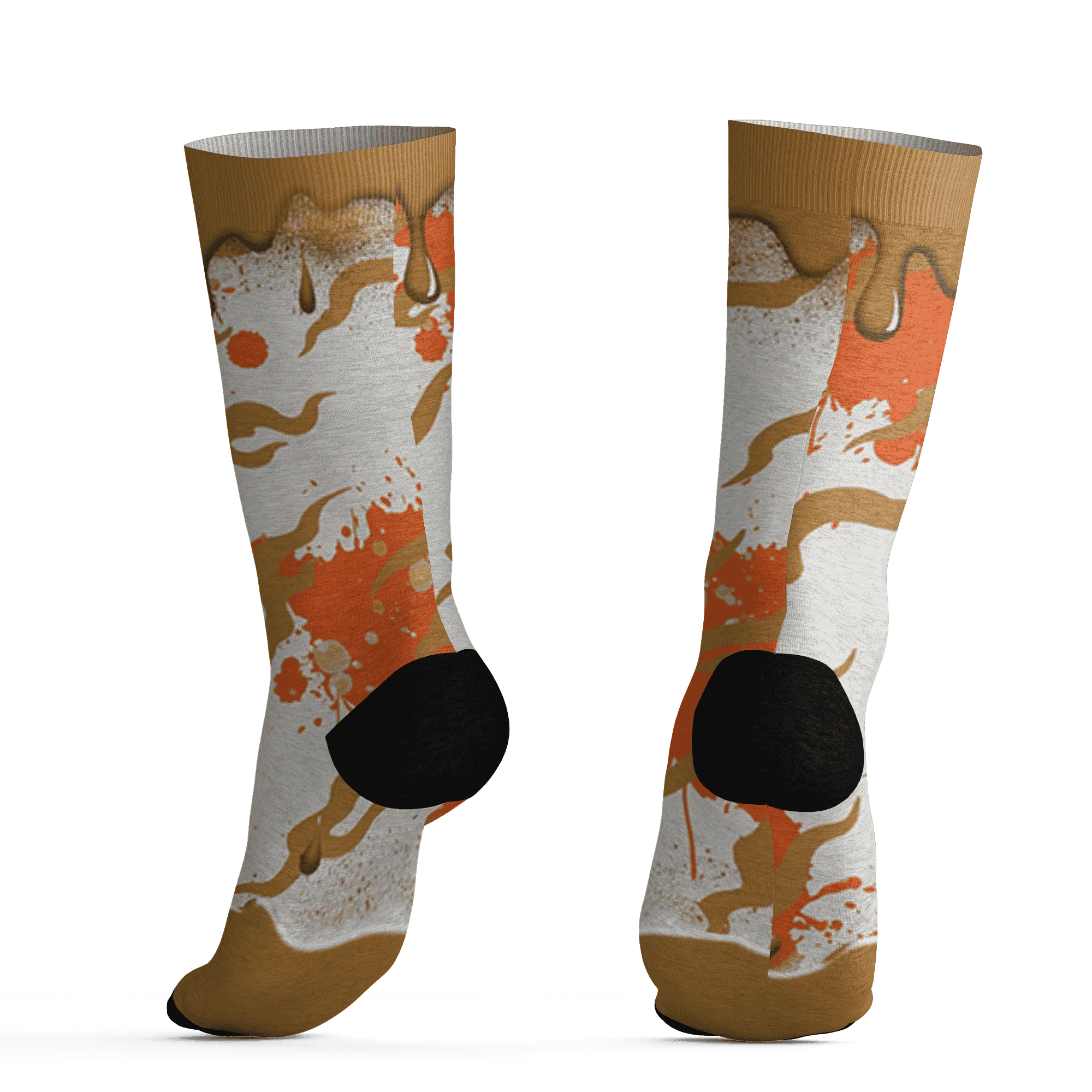 Dunk-Low-Retro-Wheat-Orange-NastyJamz-Socks-Match-Rare-Breed-3D-Drippin