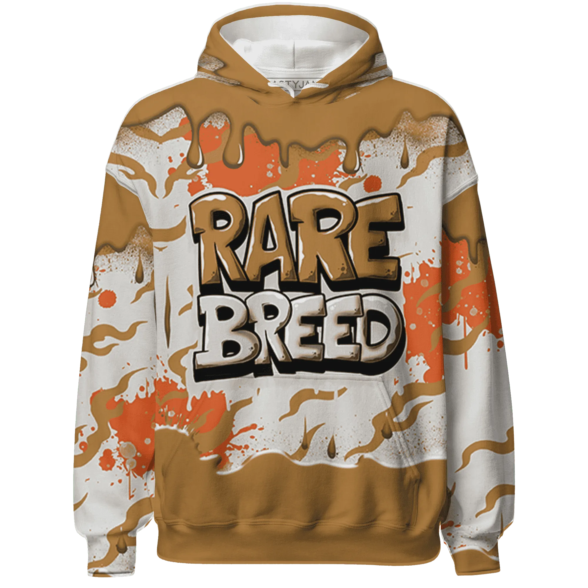 Dunk-Low-Retro-Wheat-Orange-NastyJamz-Hoodie-Match-Rare-Breed-3D-Drippin