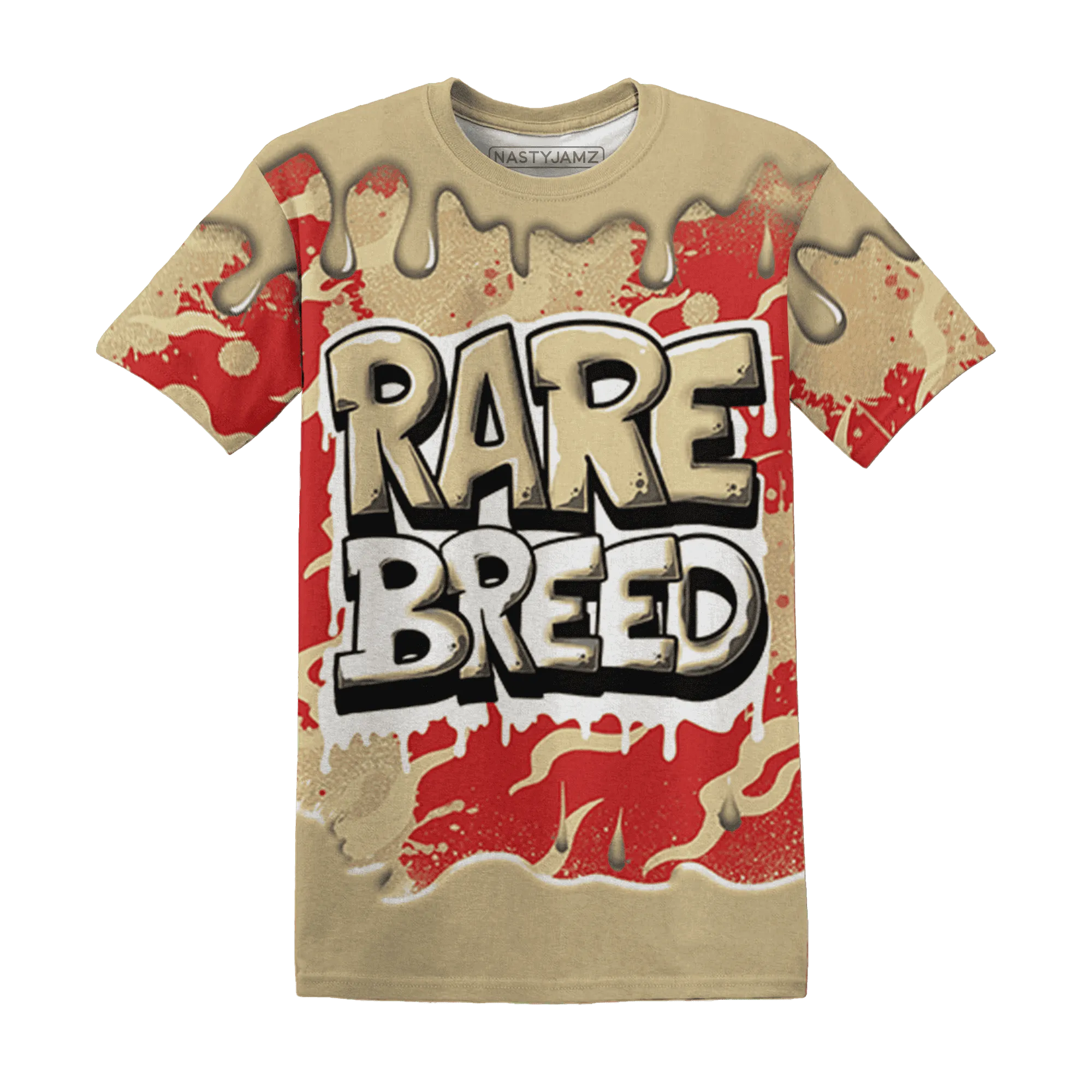 Dunk-Strawberry-Waffle-NastyJamz-T-Shirt-Match-Rare-Breed-3D-Drippin