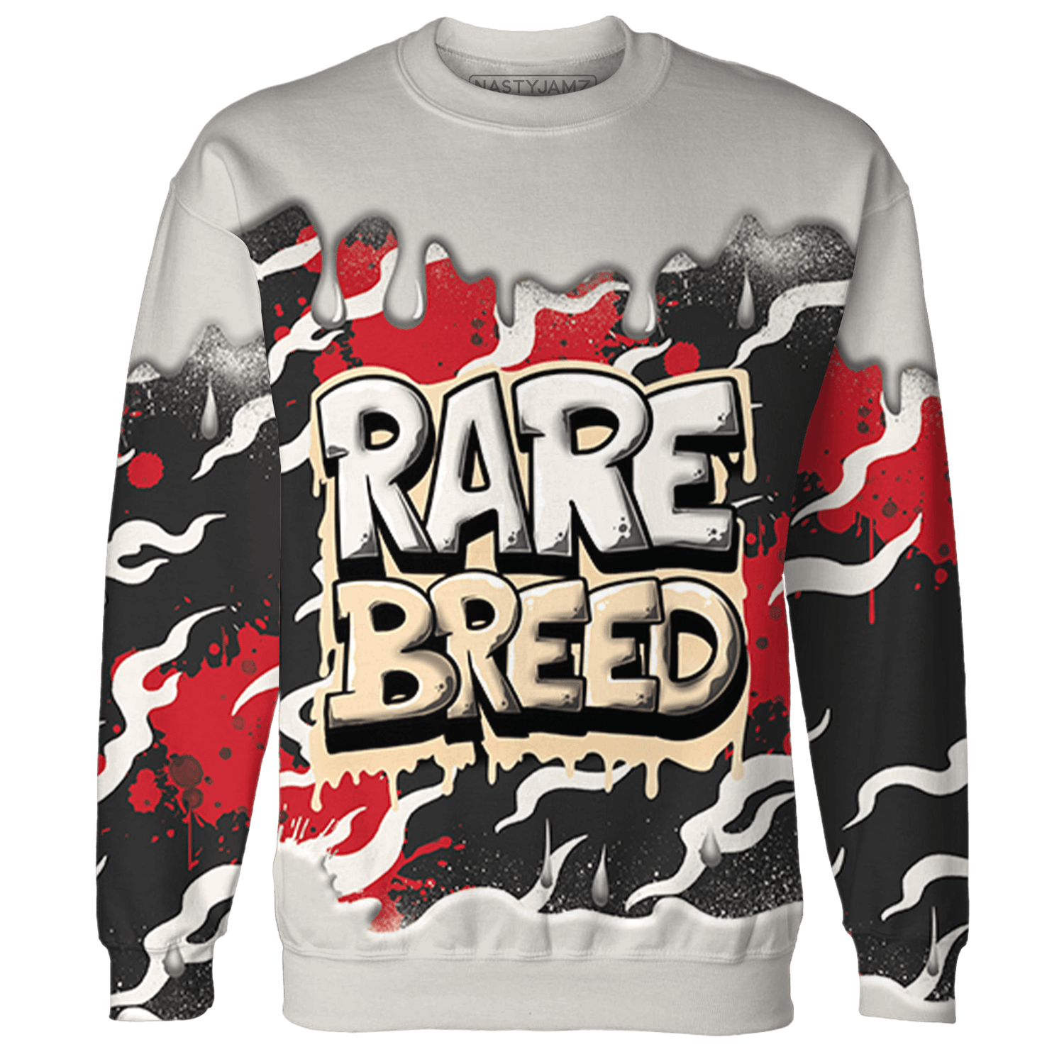 Jumman Jack University Red Sweatshirt Match Rare Breed 3D All-Over Print Drippin - NastyJamz