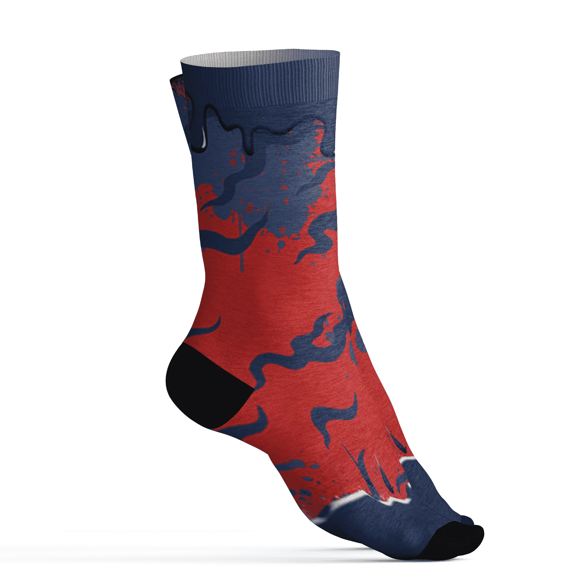 VaporMax-Air-Plus-Midnight-Navy-Gold-Black-Socks-Match-Rare-Breed-3D-Drippin