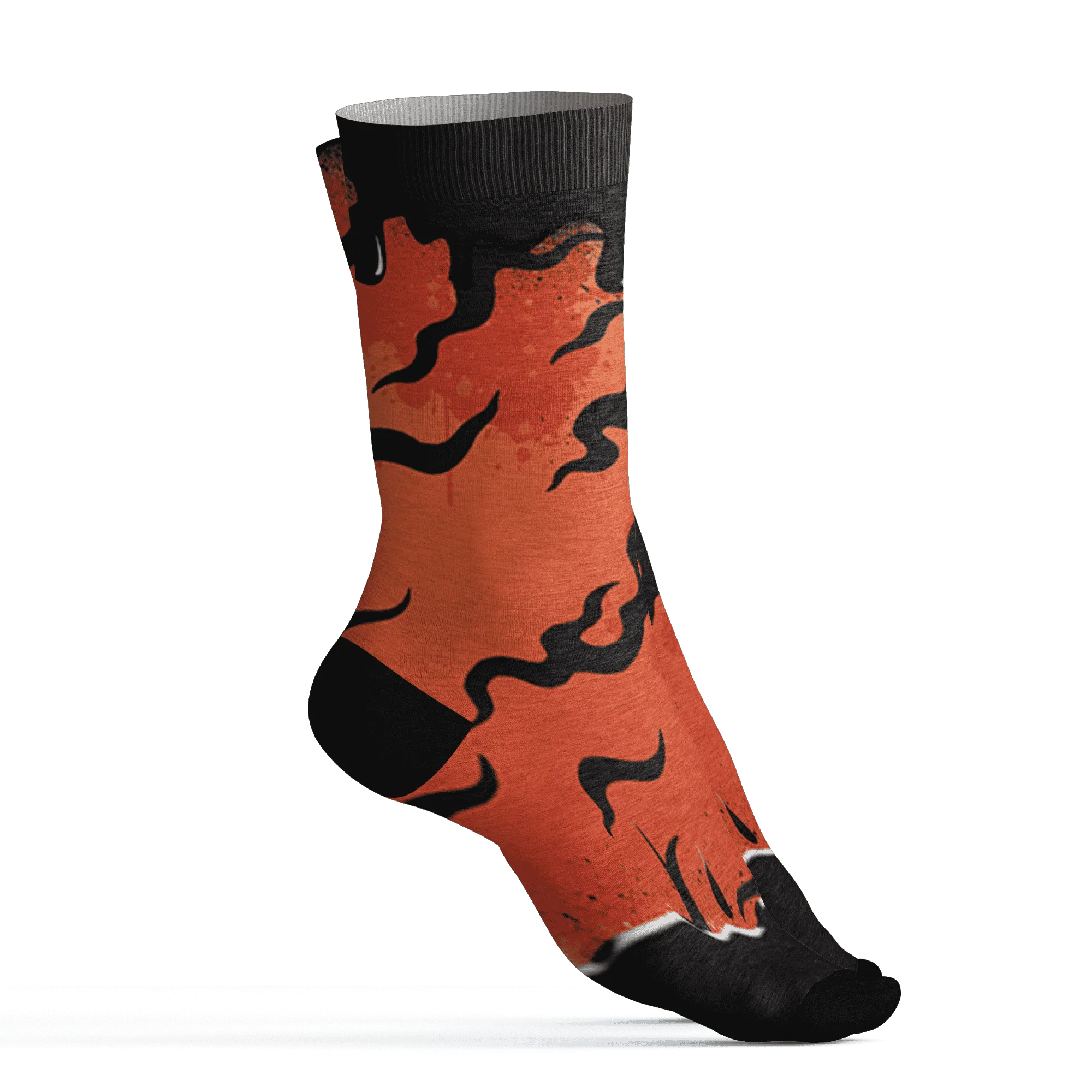 VaporMax-Crimson-Total-Orange-Plus-Socks-Match-Rare-Breed-3D-Drippin