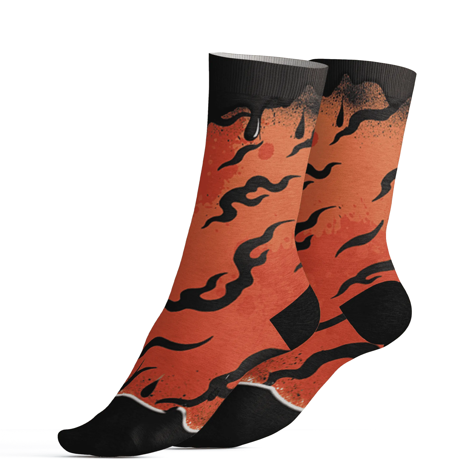 VaporMax-Crimson-Total-Orange-Plus-Socks-Match-Rare-Breed-3D-Drippin