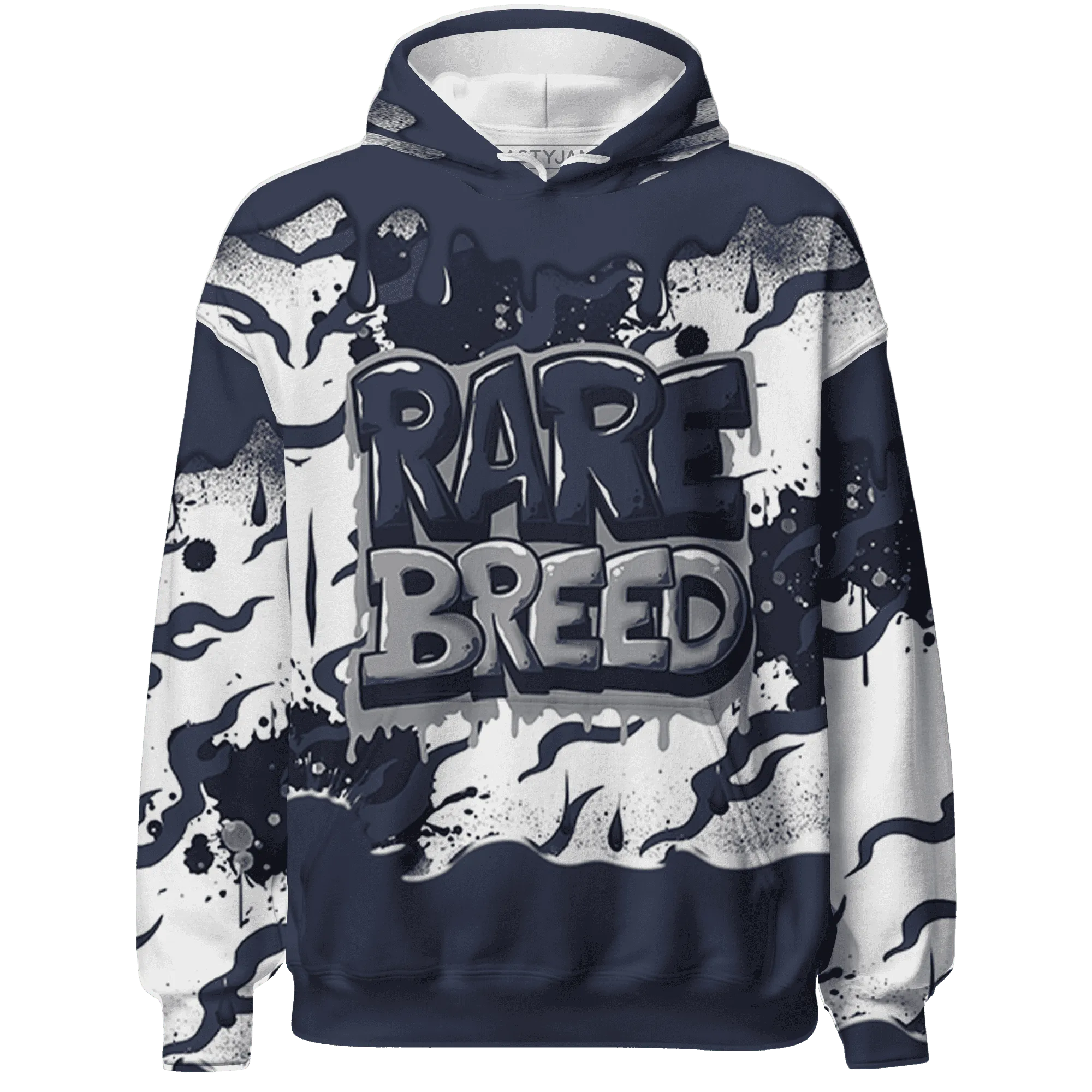 VaporMax-Plus-Midnight-Navy-White-Metallic-Silver-NastyJamz-Hoodie-Match-Rare-Breed-3D-Drippin