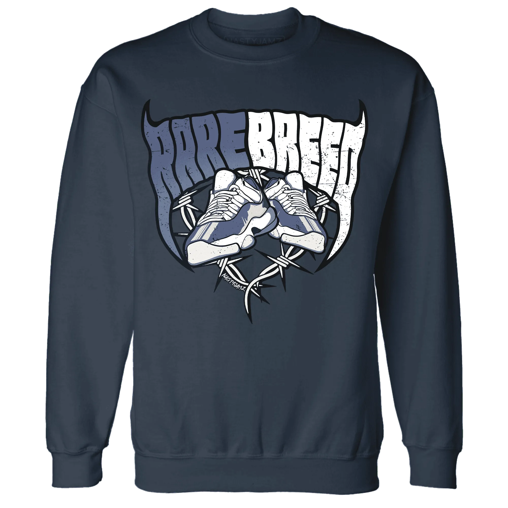 Low-Diffused-Blue-11s-Sweatshirt-Match-Rare-Breed-Sneaker