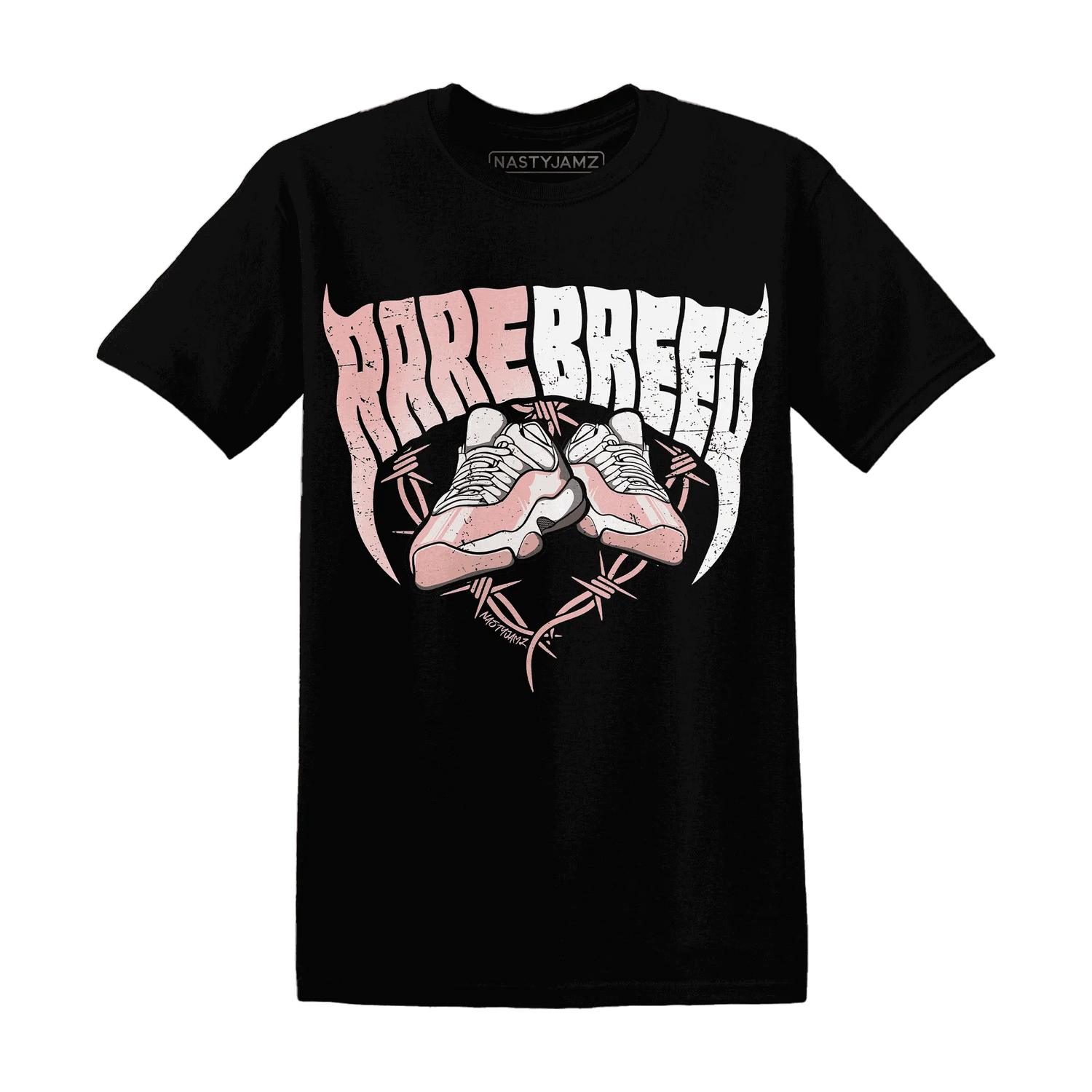 Low-Legend-Pink-11s-T-Shirt-Match-Rare-Breed-Sneaker