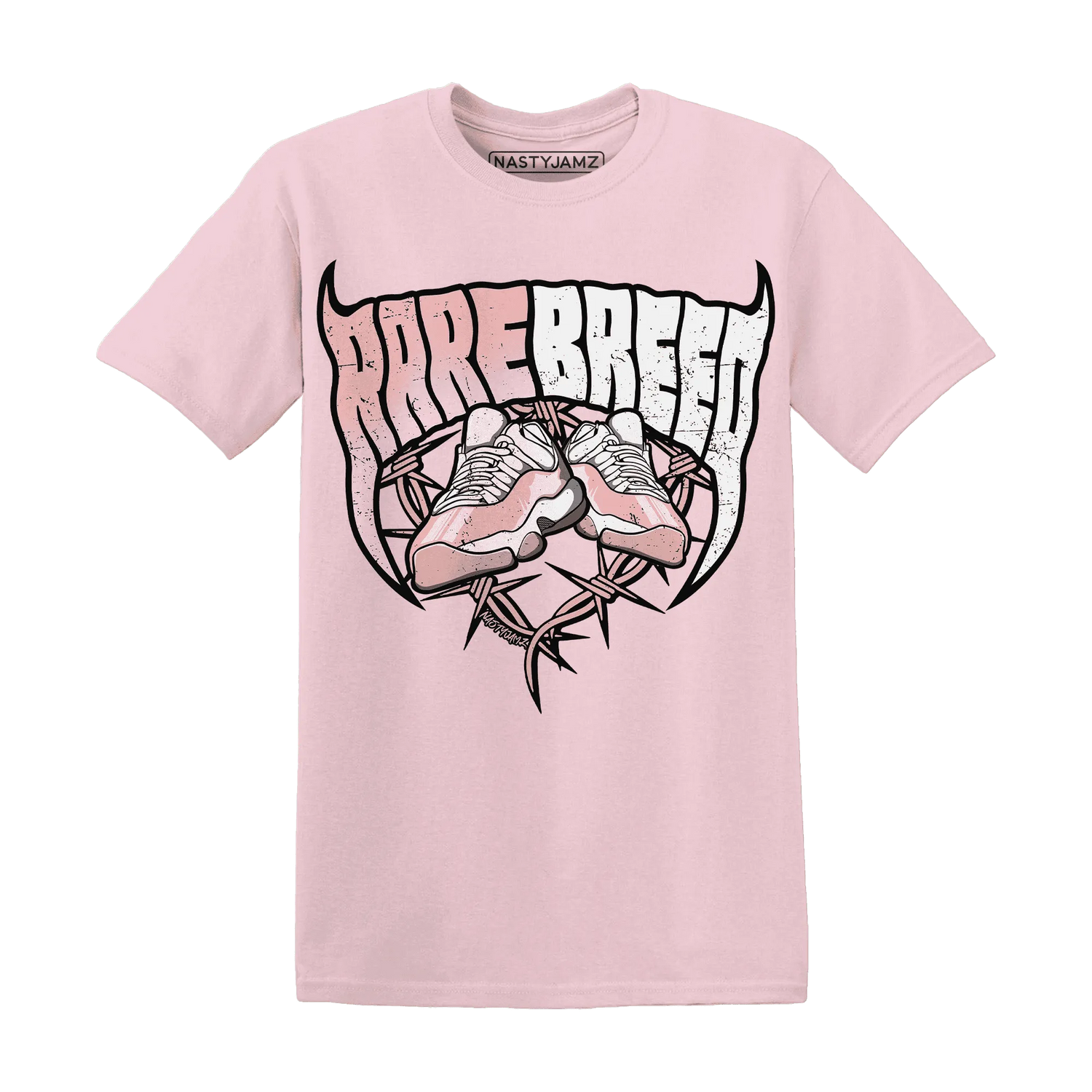 Low-Legend-Pink-11s-T-Shirt-Match-Rare-Breed-Sneaker