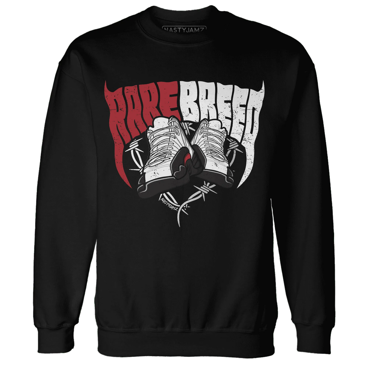 Retro-Red-Taxi-12s-Sweatshirt-Match-Rare-Breed-Sneaker