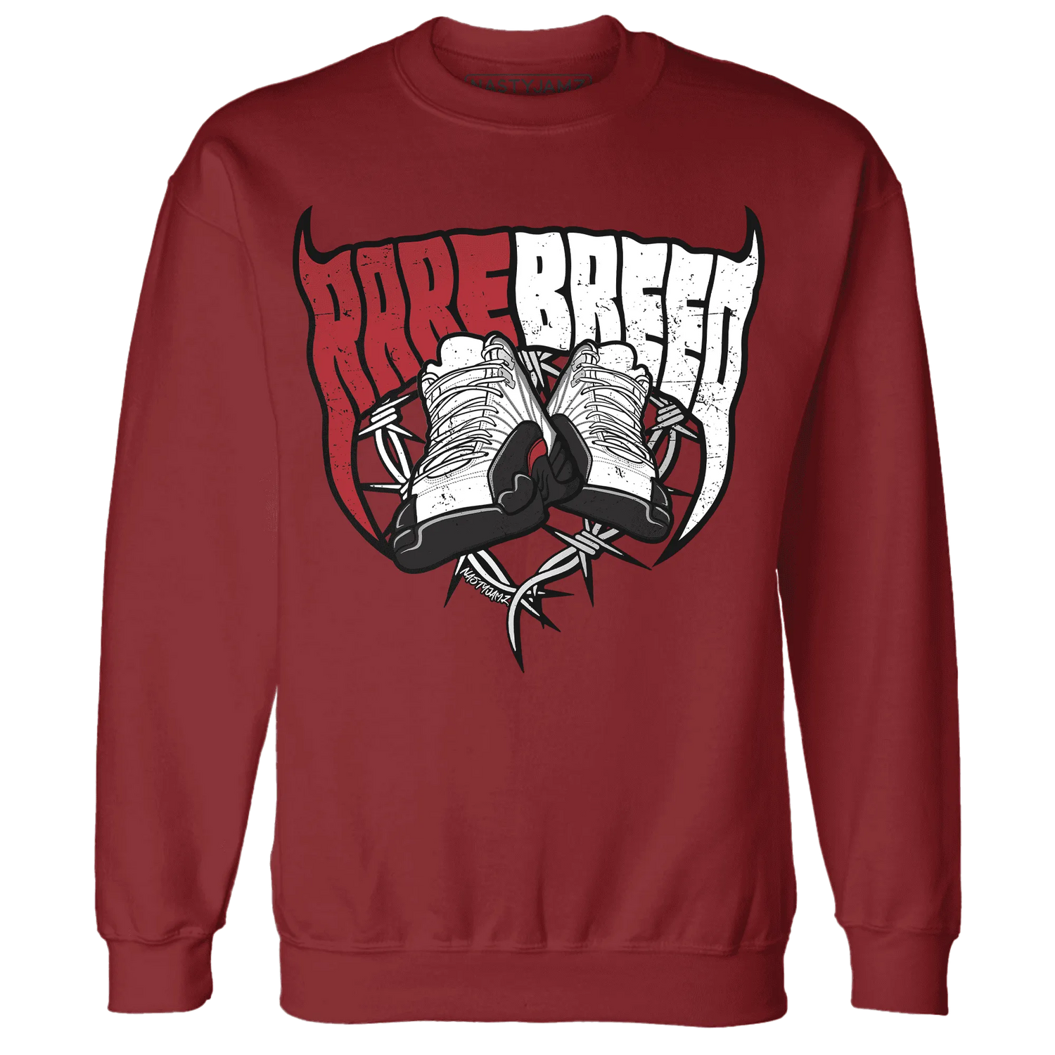 Retro-Red-Taxi-12s-Sweatshirt-Match-Rare-Breed-Sneaker