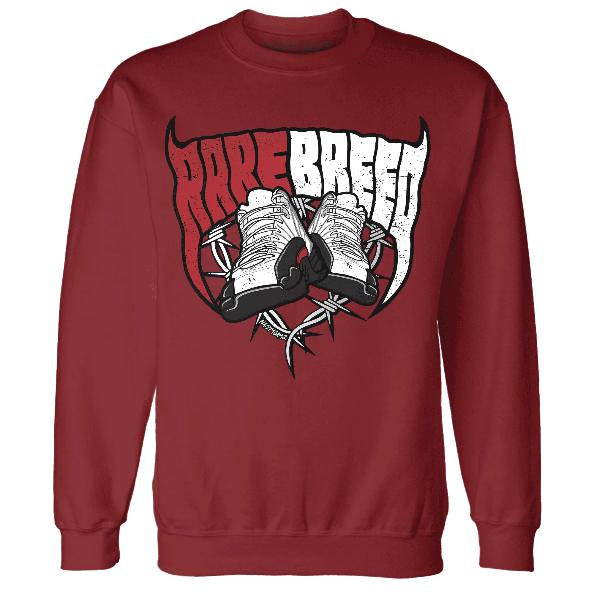 Retro-Red-Taxi-12s-Sweatshirt-Match-Rare-Breed-Sneaker