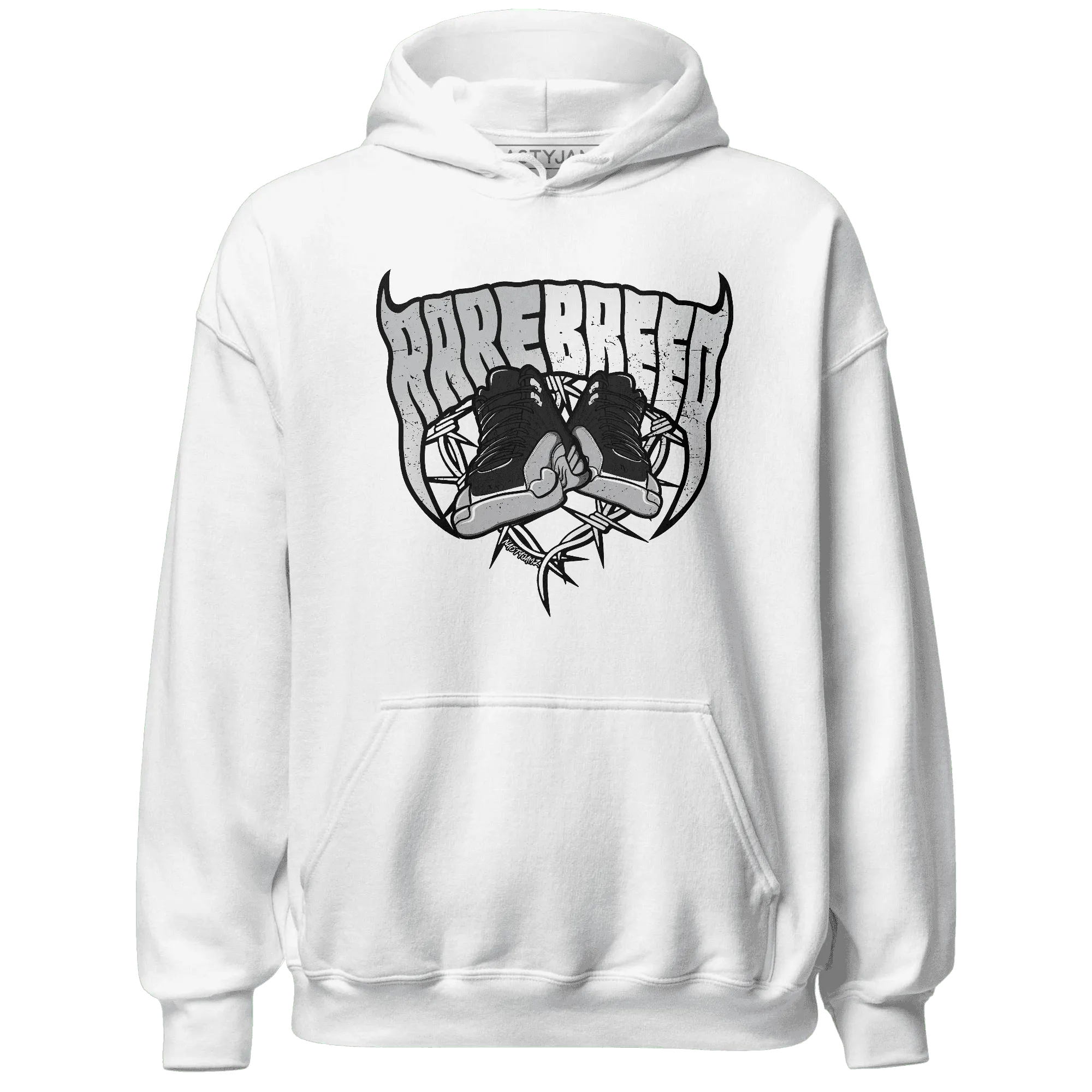 NastyJamz-Wolf-Grey-12s-Hoodie-Match-Rare-Breed-Sneaker