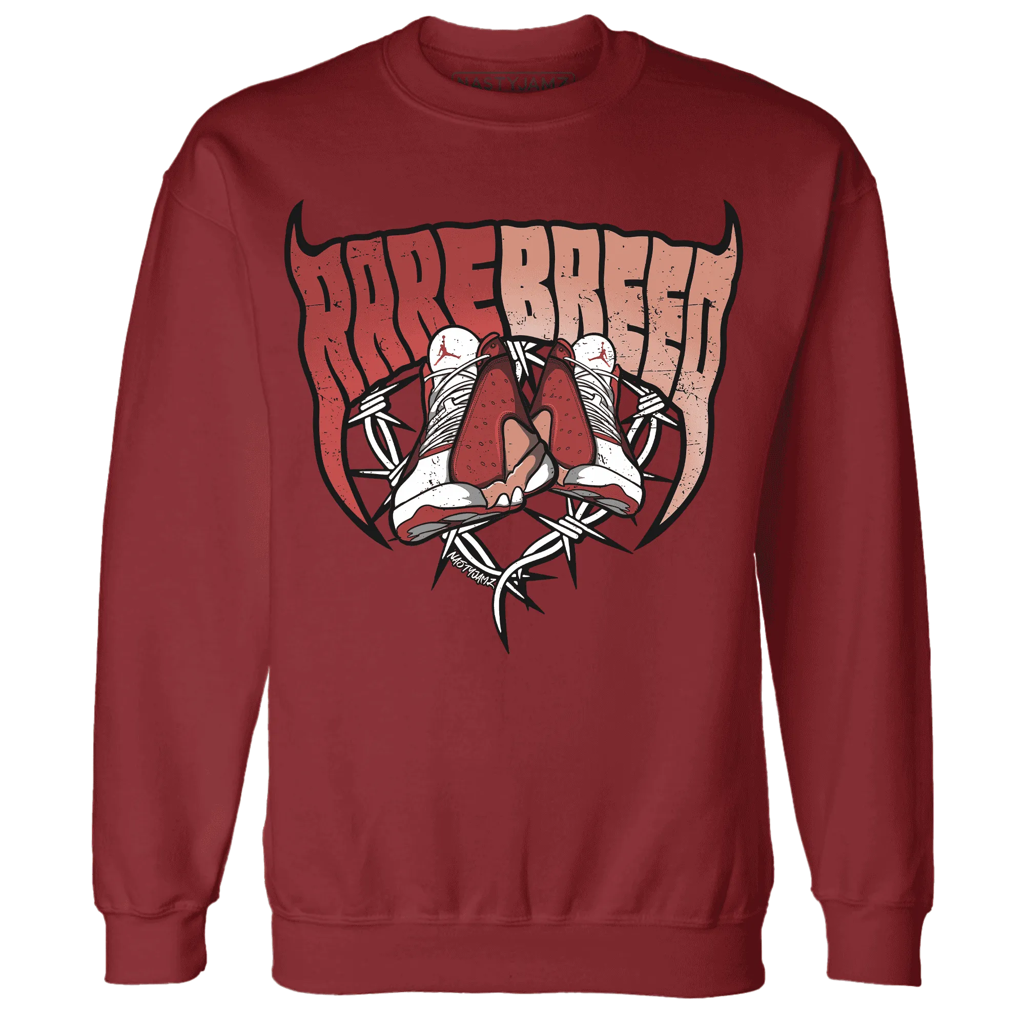 Dune-Red-13s-Sweatshirt-Match-Rare-Breed-Sneaker