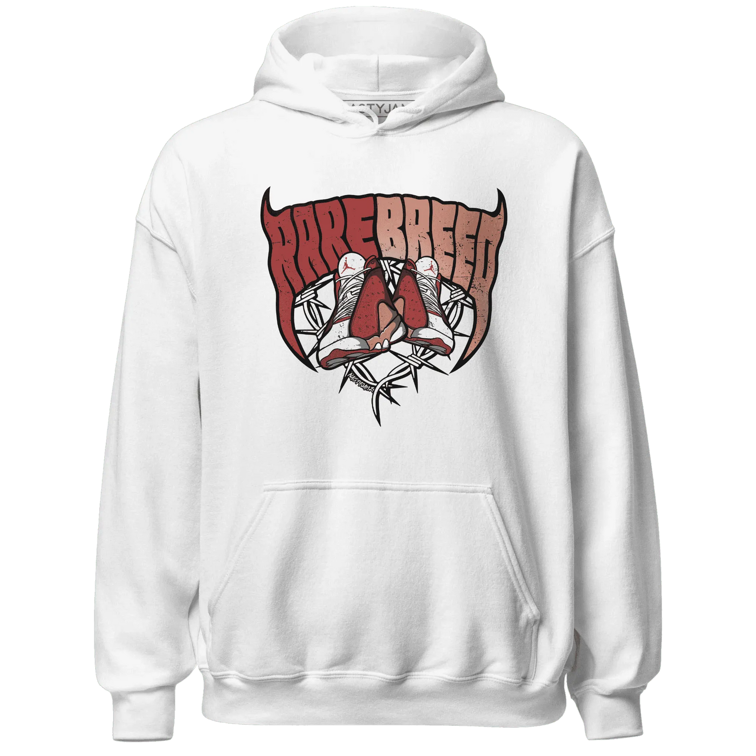 Dune-Red-13s-Hoodie-Match-Rare-Breed-Sneaker