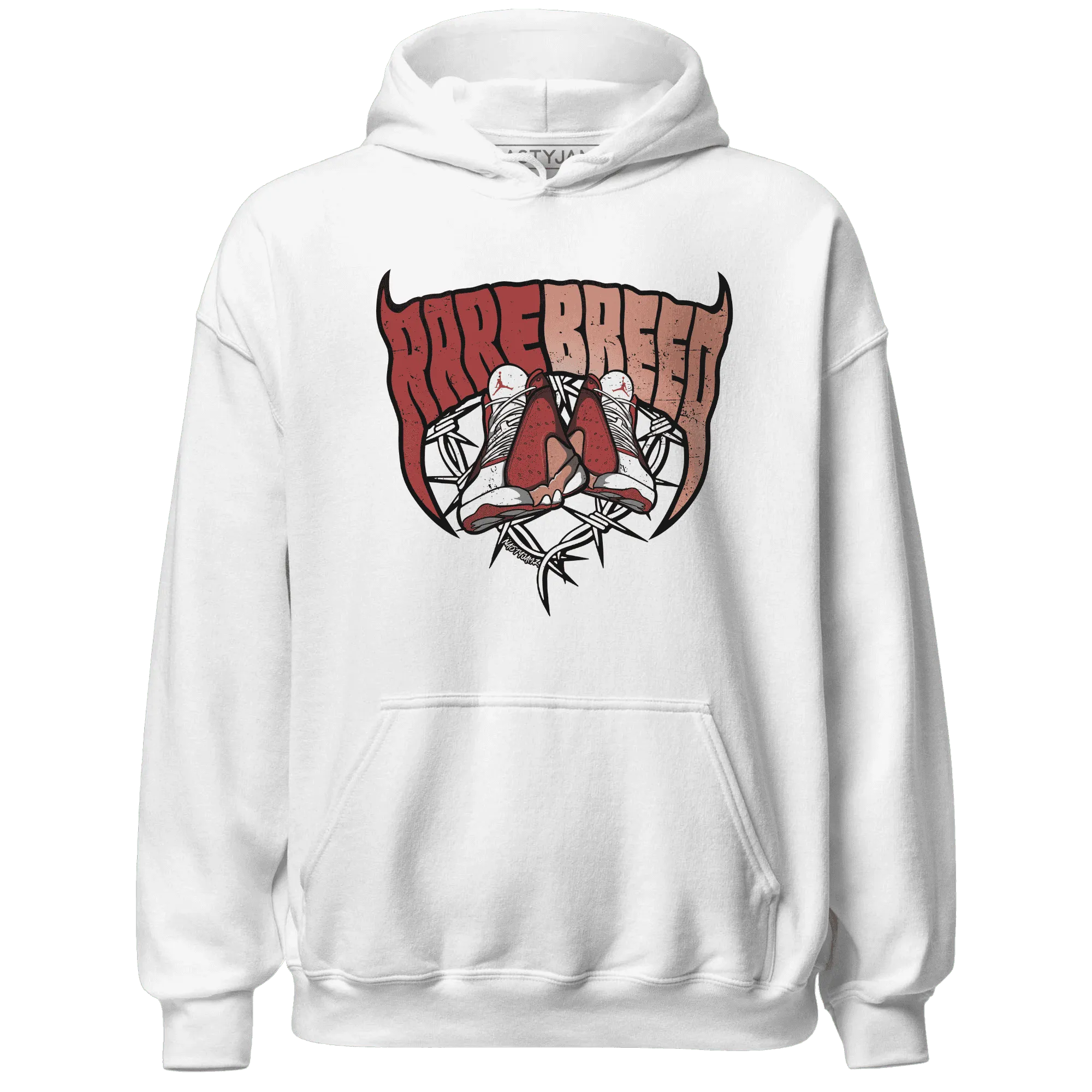 Dune-Red-13s-Hoodie-Match-Rare-Breed-Sneaker