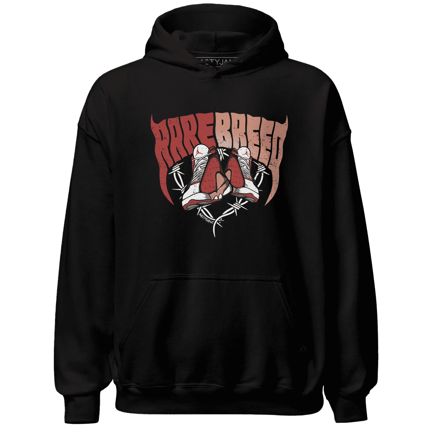 Dune-Red-13s-Hoodie-Match-Rare-Breed-Sneaker