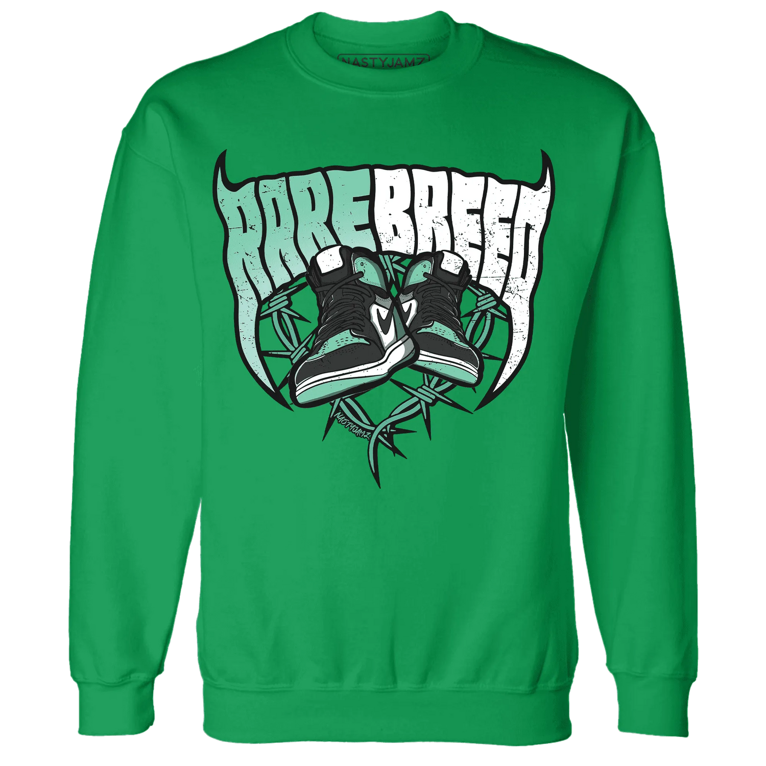High-OG-Green-Glow-1s-Sweatshirt-Match-Rare-Breed-Sneaker